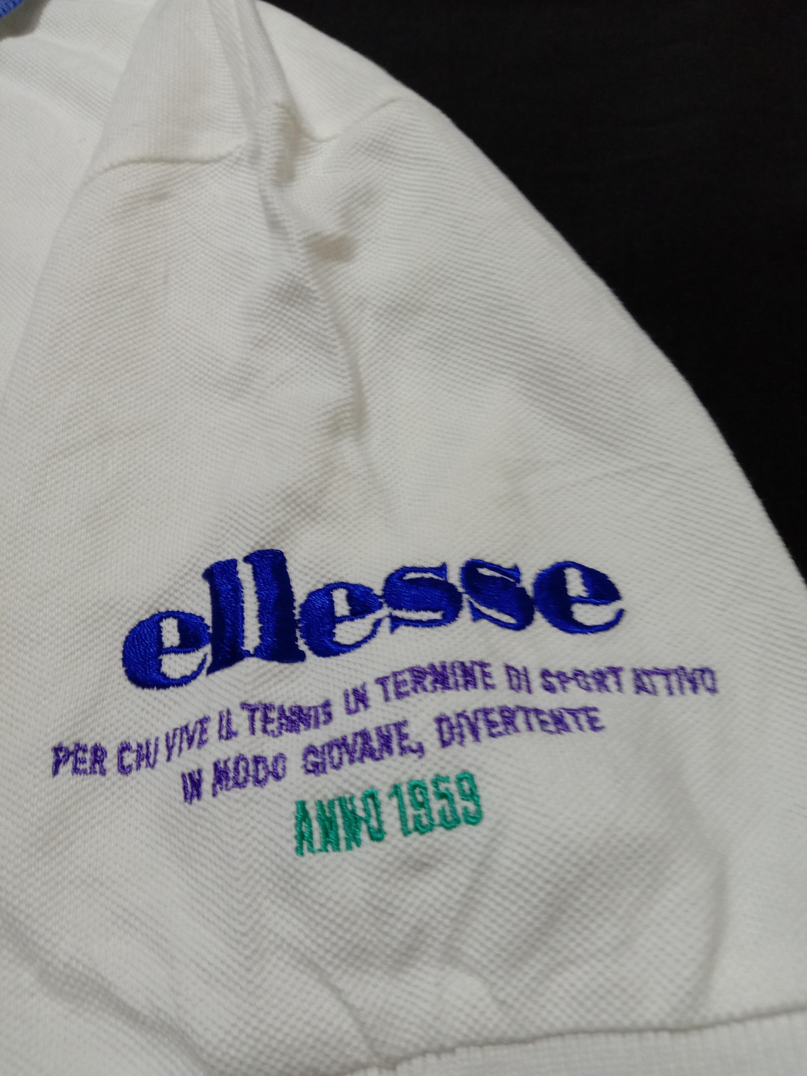 Ellesse Ellesse Polo Shirt Anno 1959 Embroidery Spell Out Logo Size L / US 10 / IT 46 - 5 Thumbnail