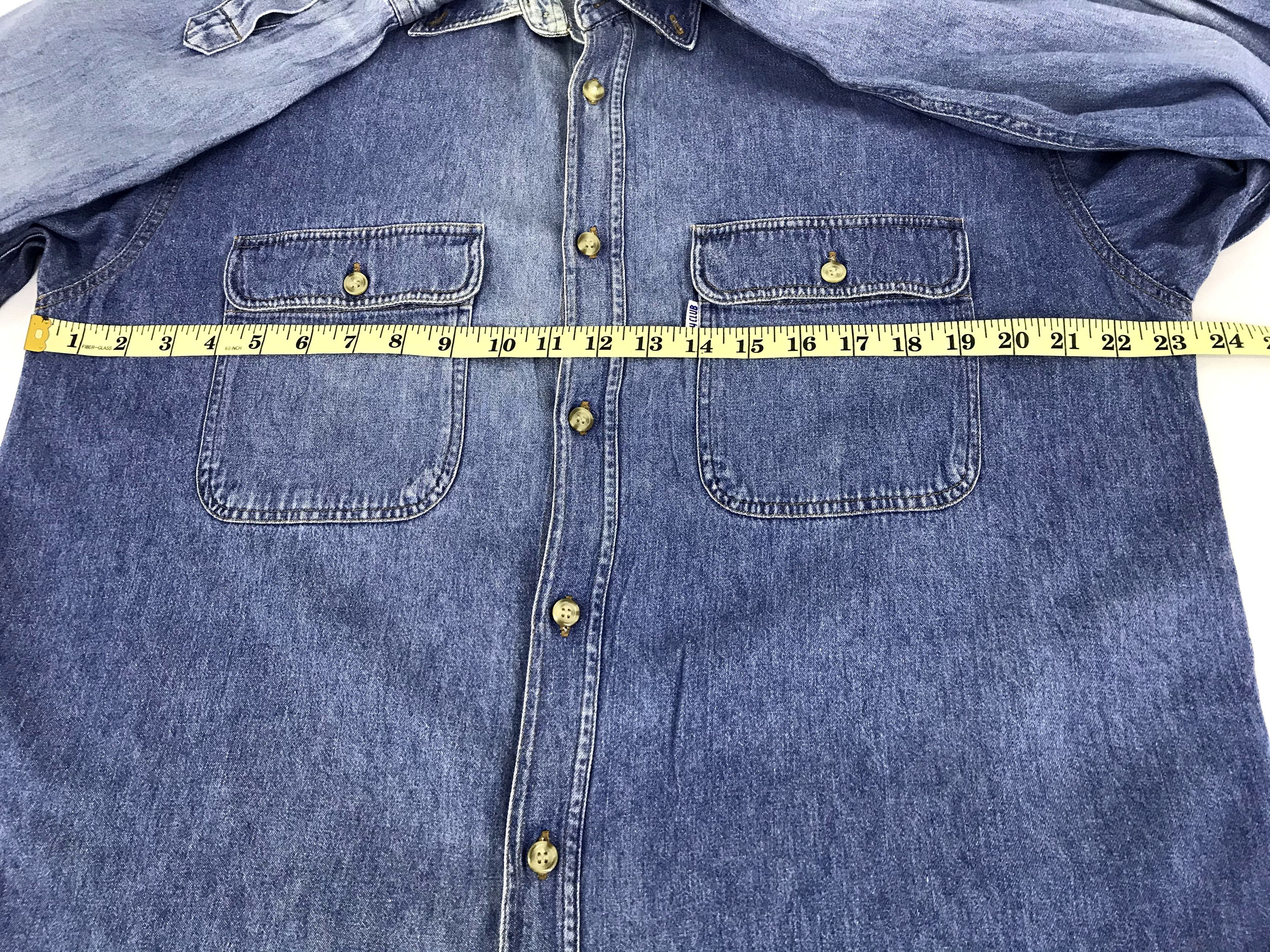 Vintage Mayclub Denim Flannel Jacket Acid Wash Indigo Size US XL / EU 56 / 4 - 8 Thumbnail
