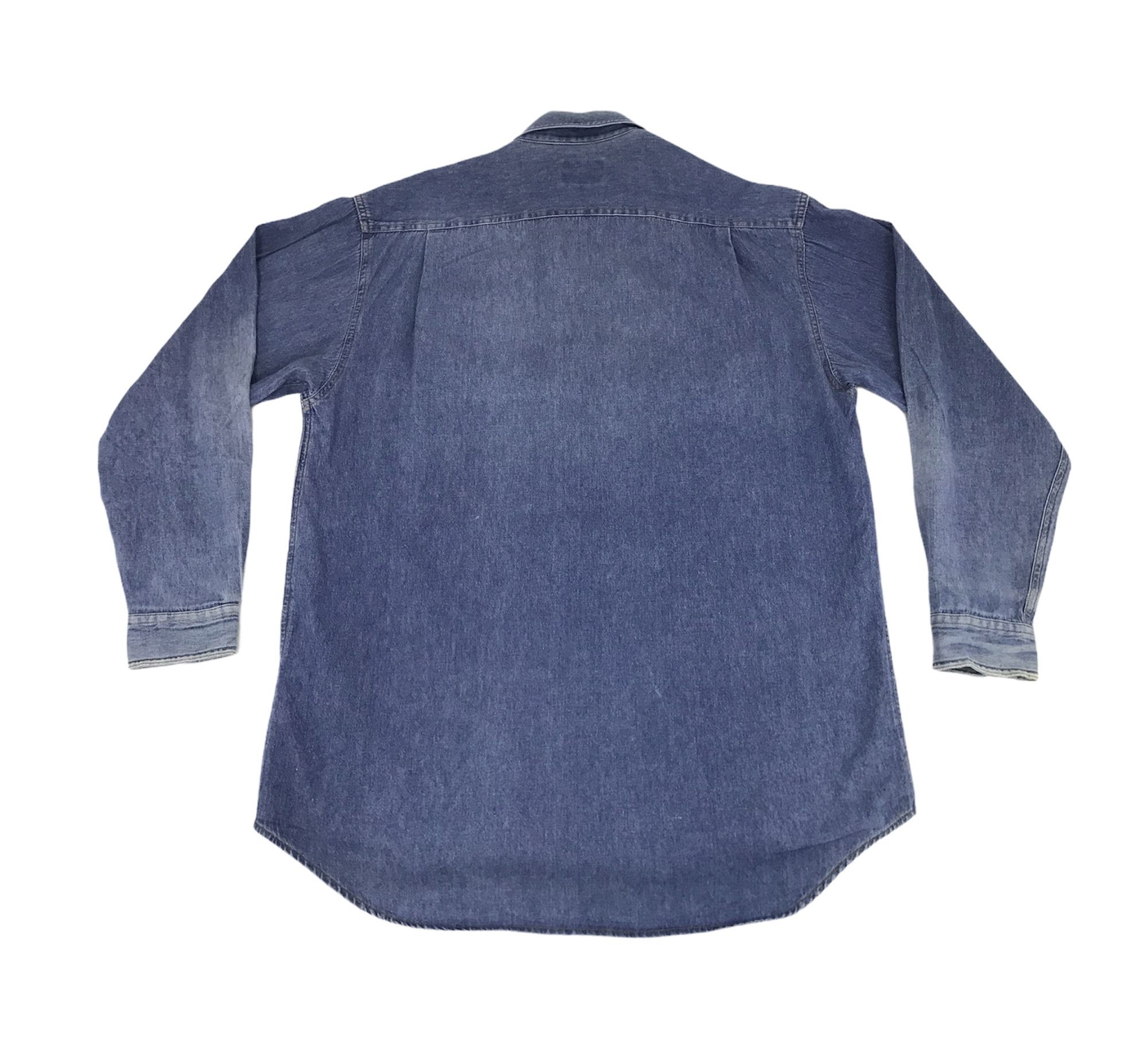 Vintage Mayclub Denim Flannel Jacket Acid Wash Indigo Size US XL / EU 56 / 4 - 6 Thumbnail