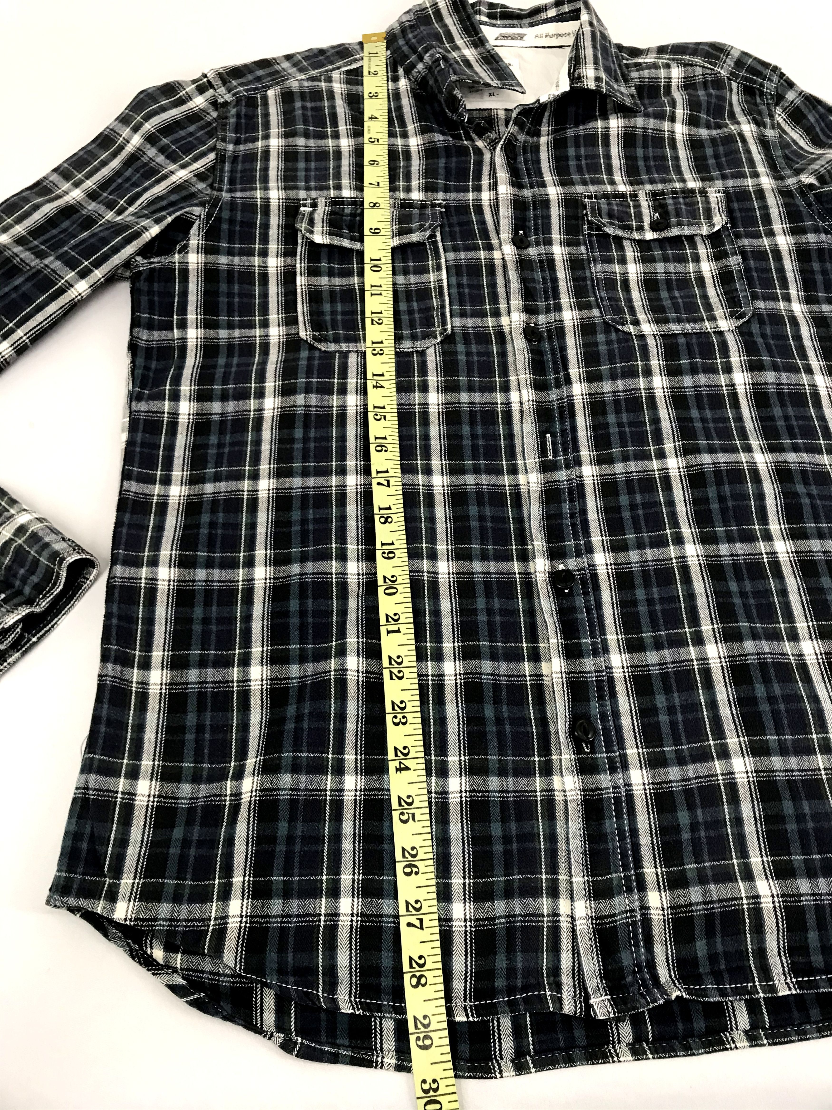 Dickies × Vintage Vintage Dickies Flannel Engineered Double Pockets Button Up Size US L / EU 52-54 / 3 - 11 Thumbnail