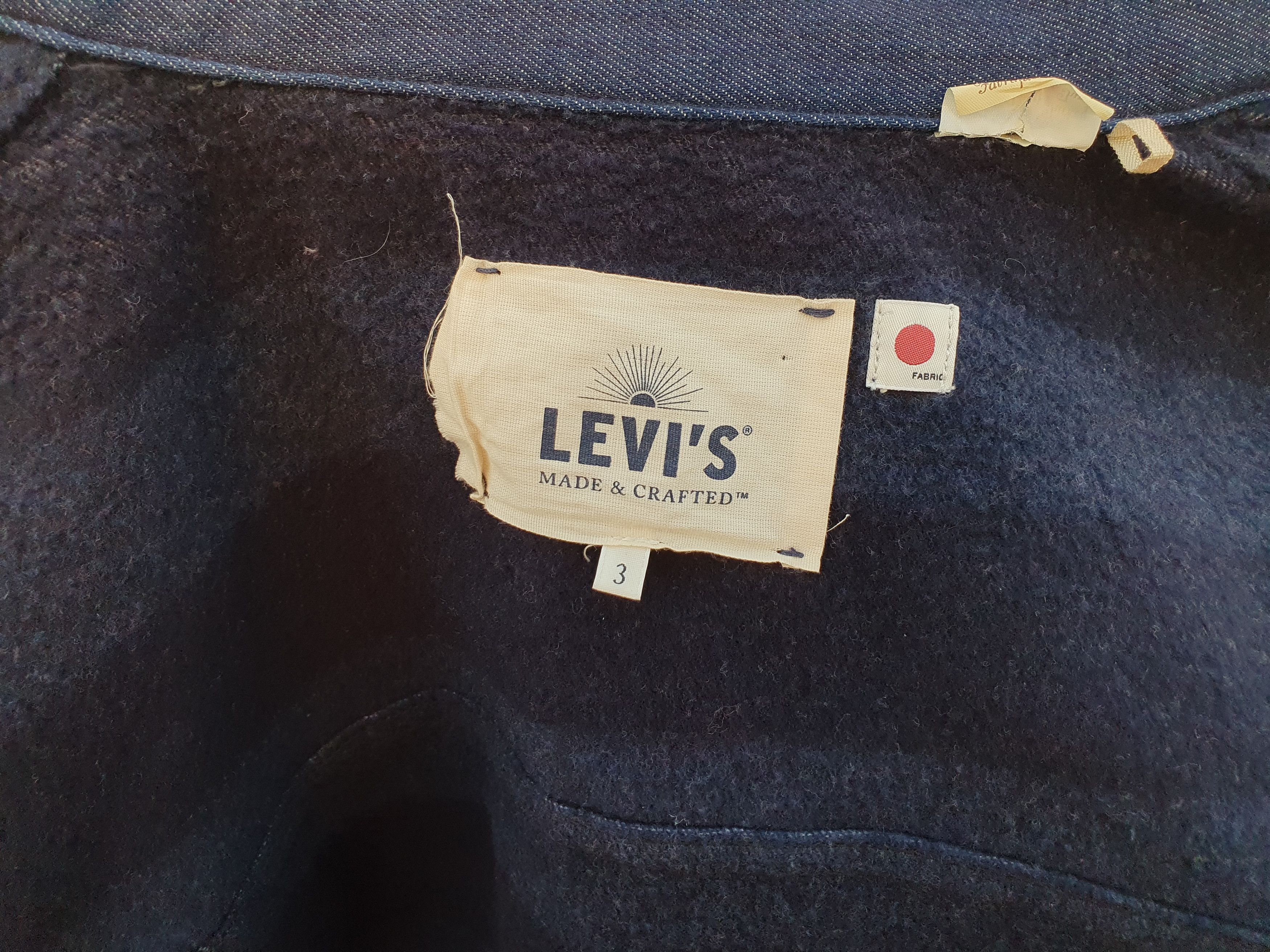 Levi's × Levi's Made & Crafted Rare LEVI'S Type 2 Insulated Raw Denim Jacket Size US L / EU 52-54 / 3 - 8 Thumbnail