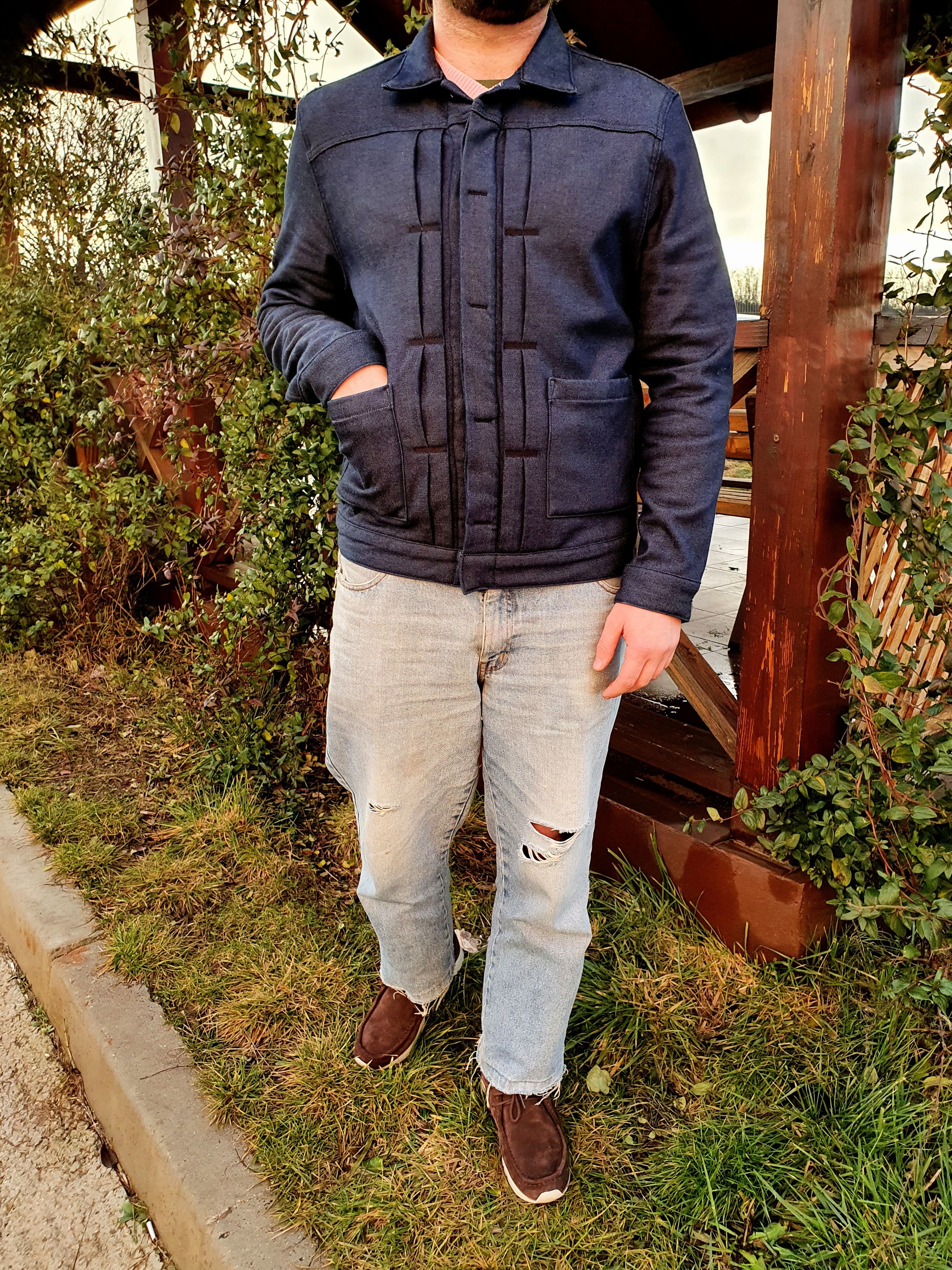 Levi's × Levi's Made & Crafted Rare LEVI'S Type 2 Insulated Raw Denim Jacket Size US L / EU 52-54 / 3 - 7 Thumbnail