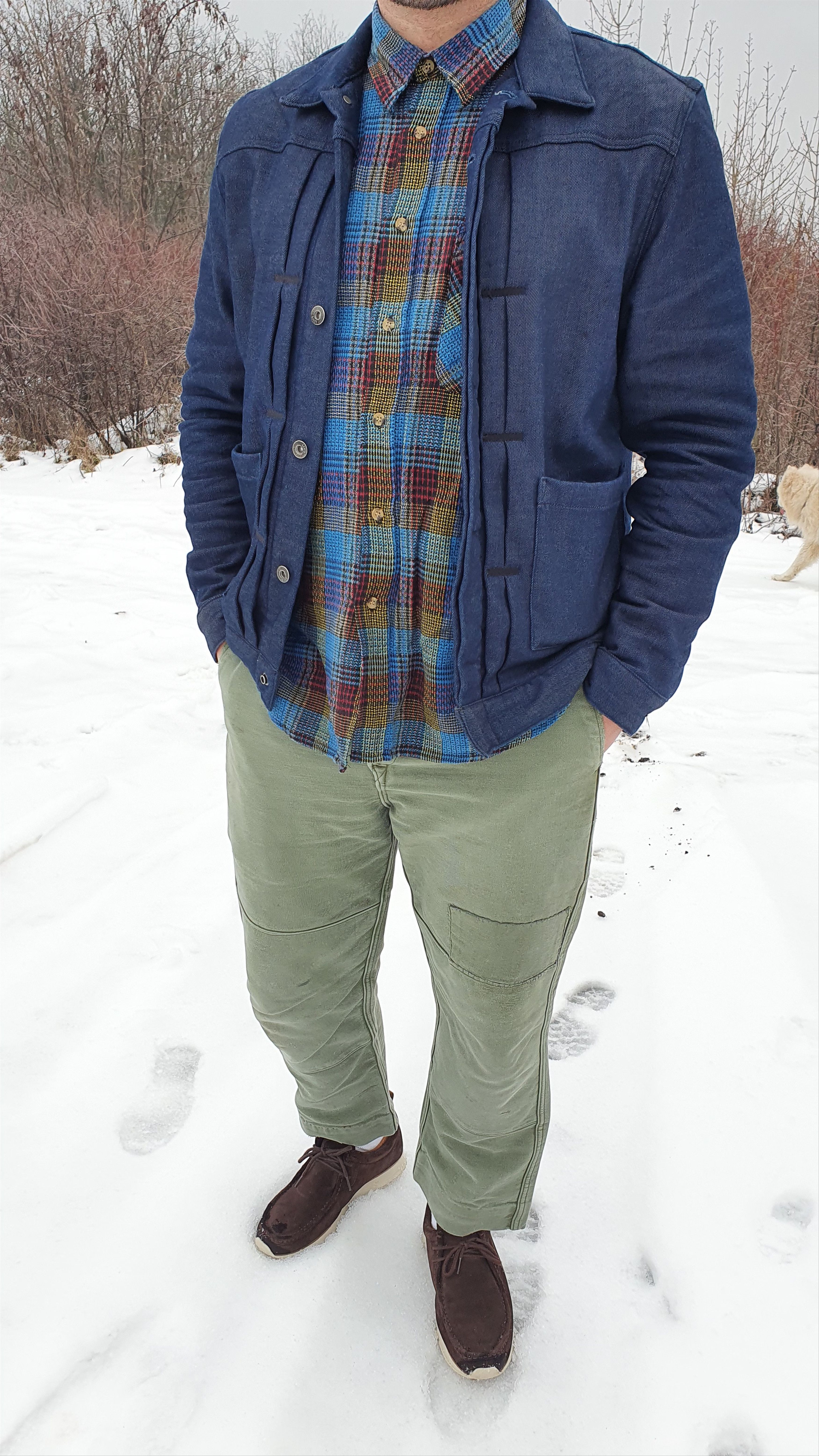 Levi's × Levi's Made & Crafted Rare LEVI'S Type 2 Insulated Raw Denim Jacket Size US L / EU 52-54 / 3 - 6 Thumbnail
