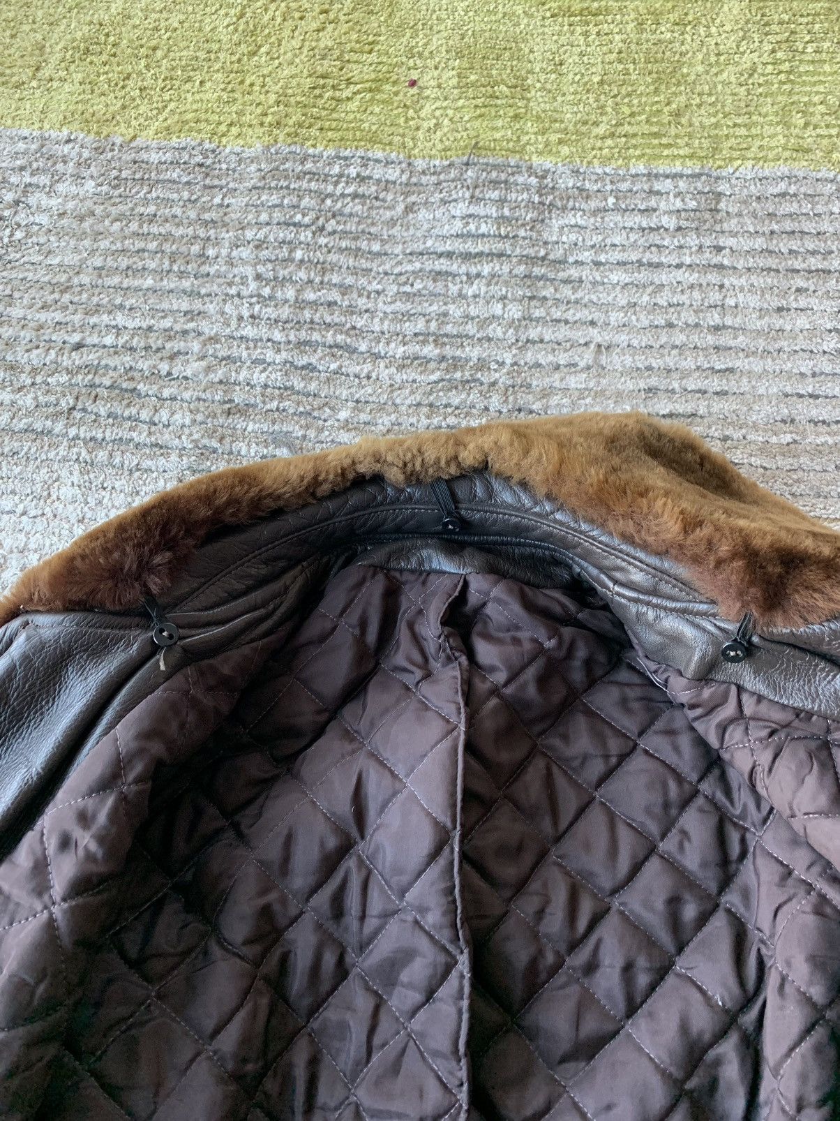 Other Vintage Brown Leather G-1 Bomber Jacket A-2 Flight Fur 40 Size US XS / EU 42 / 0 - 12 Thumbnail