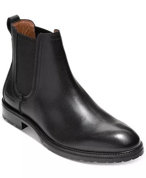 Cole Haan Men\'s Warner Grand Chelsea Boot in Black Size 11.5 Amazon.com | Cole Haan Men main image 3