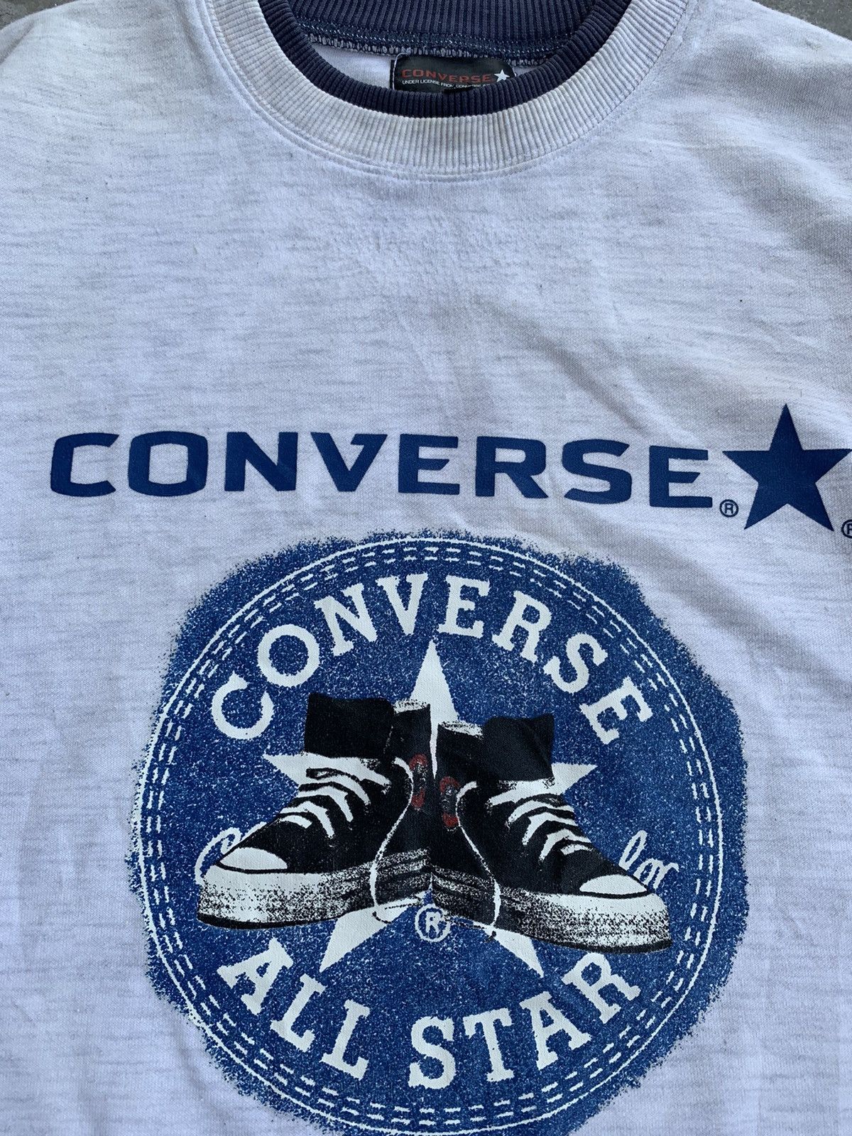 Converse Vintage 90s Converse All Star Sweatshirt Size US L / EU 52-54 / 3 - 2 Thumbnail