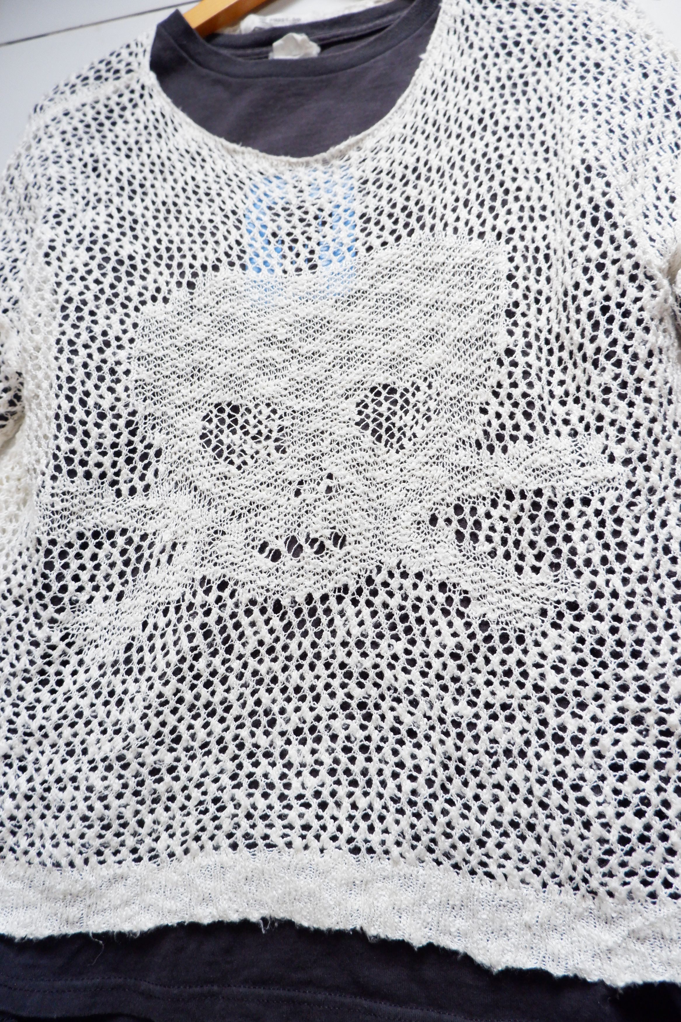 Japanese Brand Vintage Japan Brand Skull Mesh Sweaters Size US M / EU 48-50 / 2 - 2 Thumbnail