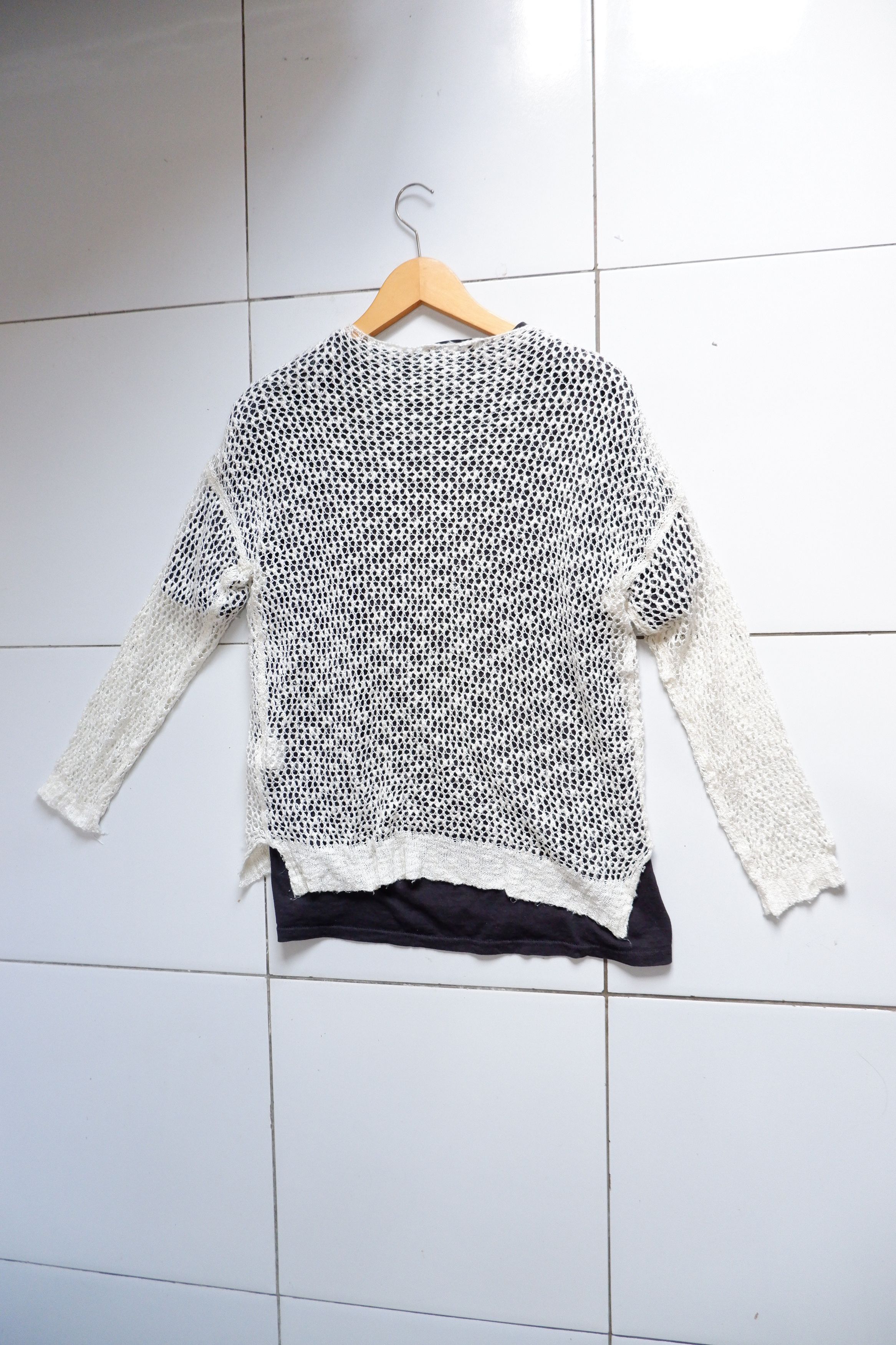 Japanese Brand Vintage Japan Brand Skull Mesh Sweaters Size US M / EU 48-50 / 2 - 3 Thumbnail