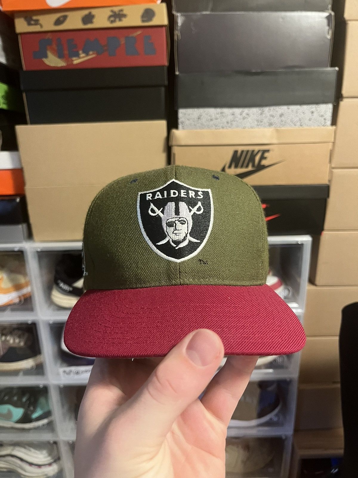 Mitchell & Ness Vintage Collection Oakland Las Vegas Raiders Hat Snapback  Rare