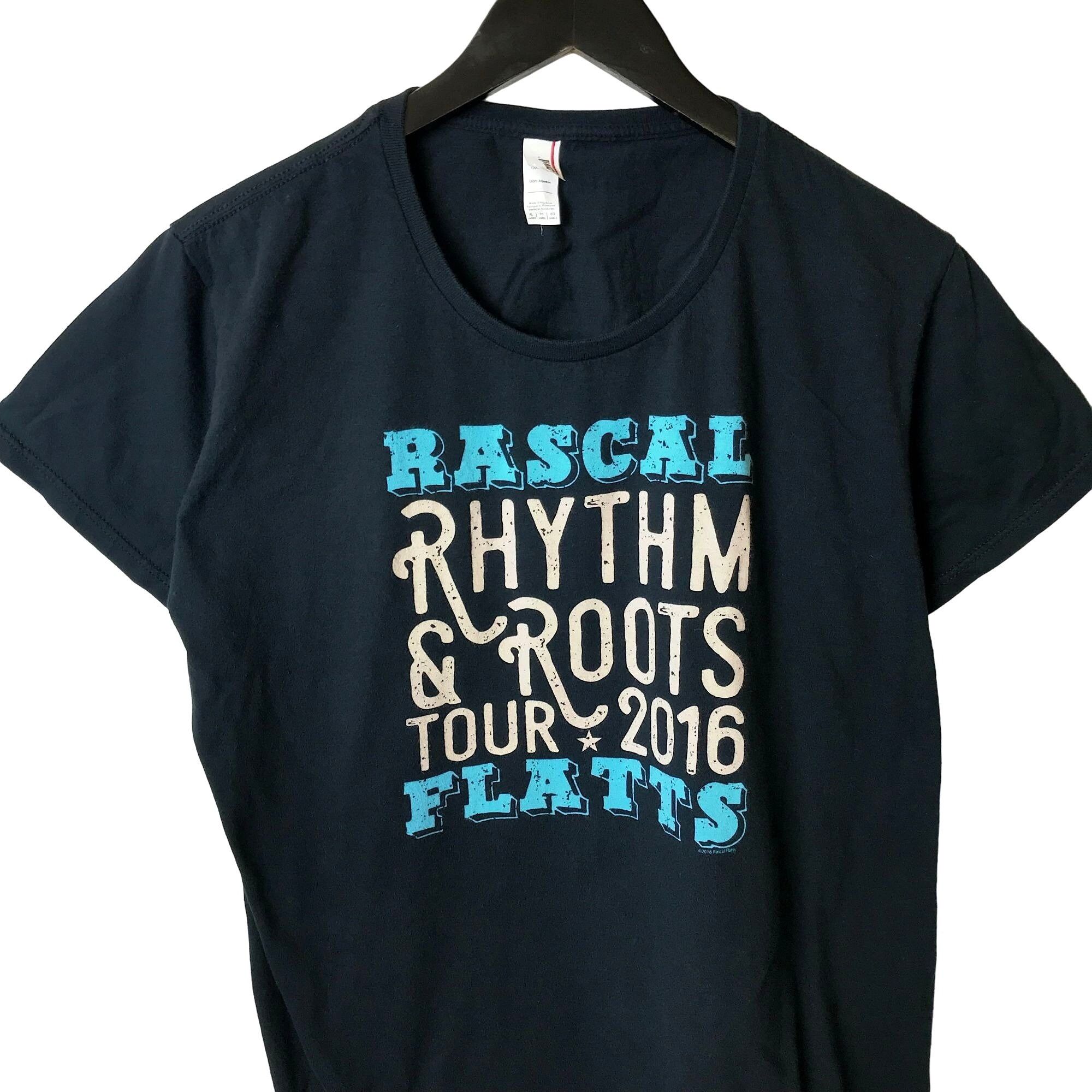 Vintage 2016 Rascal Flatts Rhythm & Roots Tour T Shirt American | Grailed
