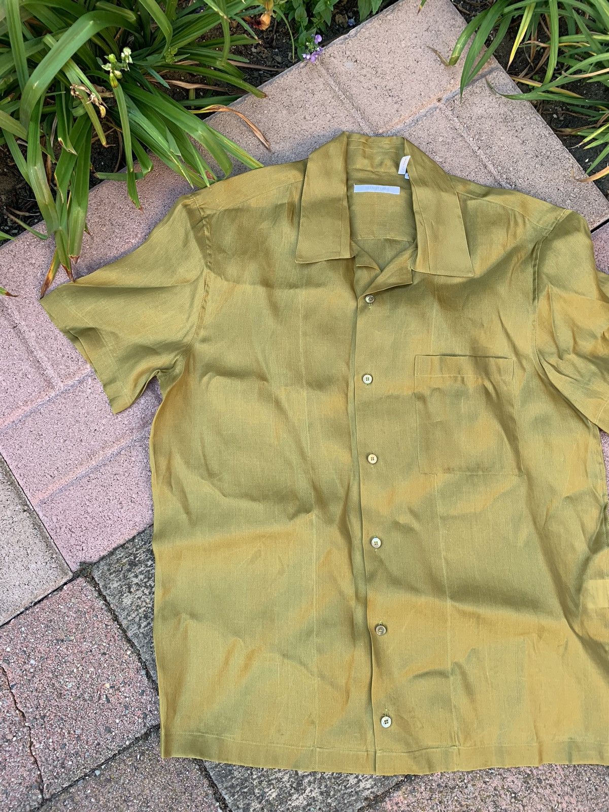 image of Grail Helmut Lang 2002 Silk Button Up, Men's (Size Medium)