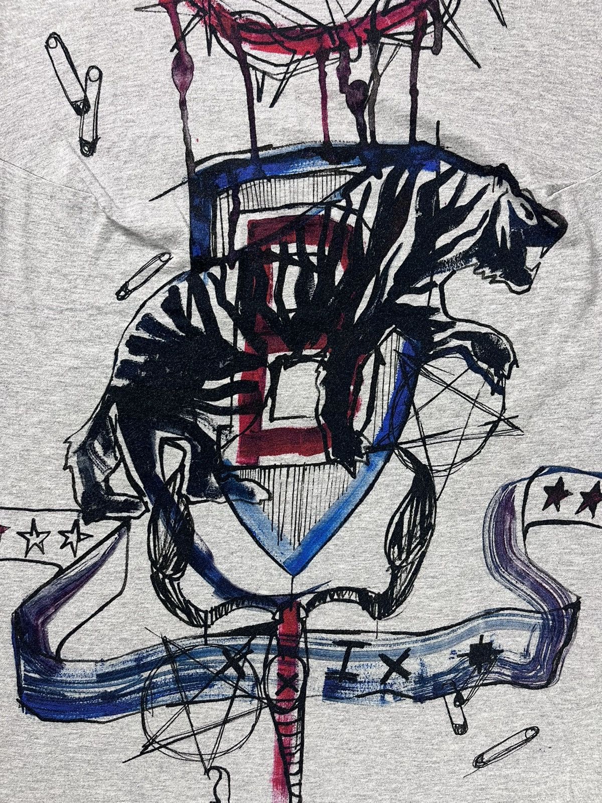 Balmain Balmain - SS11 Punk Graffiti Tiger Tank Top Size US M / EU 48-50 / 2 - 2 Thumbnail