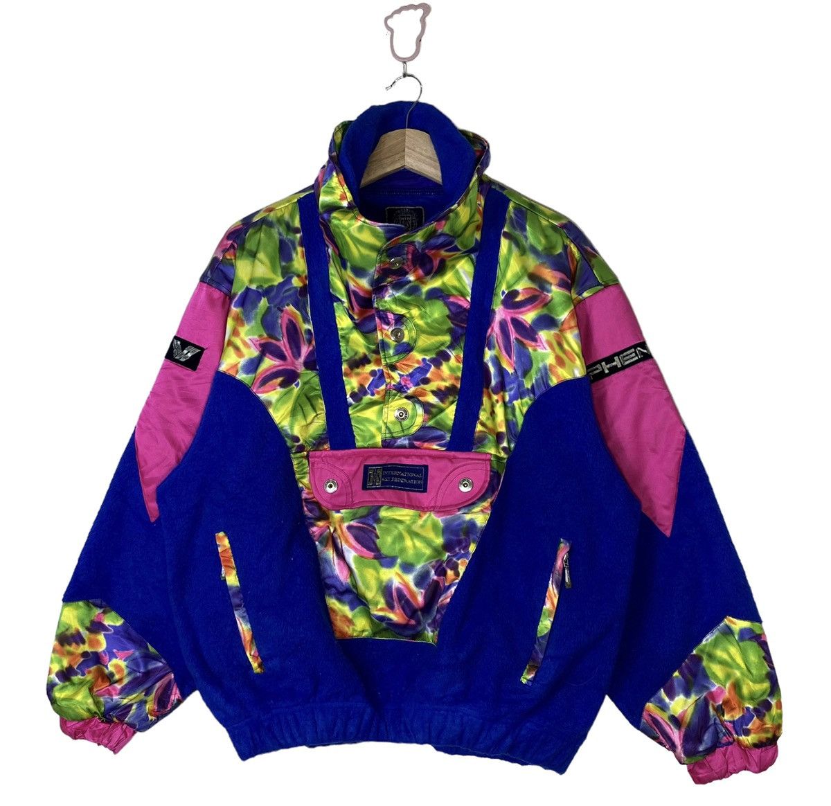 Japanese Brand × Phenix Vintage International Ski Federation By PHENIX Fleece Anorak Size US L / EU 52-54 / 3 - 1 Thumbnail