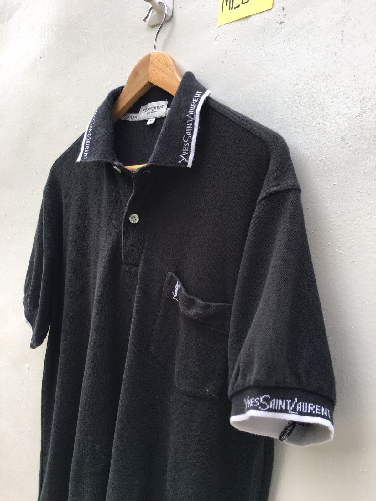 Ysl Pour Homme Yves Saint Laurent YSL Vintage Polo Shirt Logo | Grailed