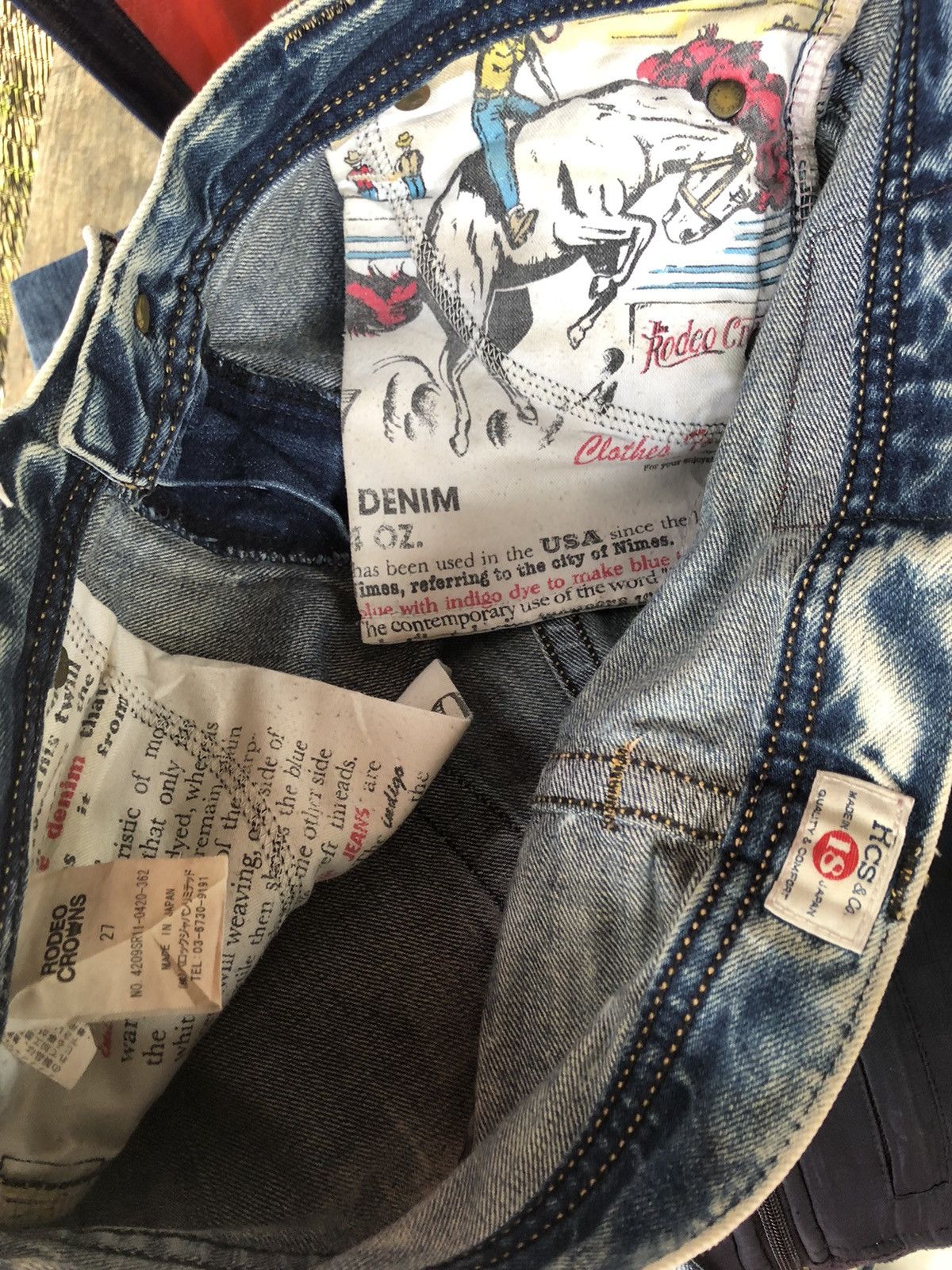 Japanese Brand Jeans Ladies Skinny Rodeo Crowns Size 32" / US 10 / IT 46 - 4 Thumbnail