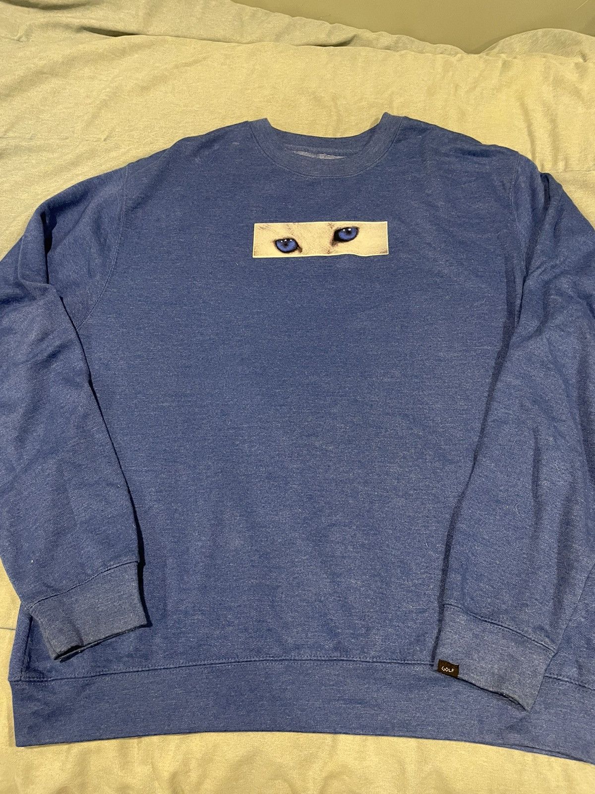 Golf Wang Golf Wang Cat Eyes Box Logo Crewneck | Grailed