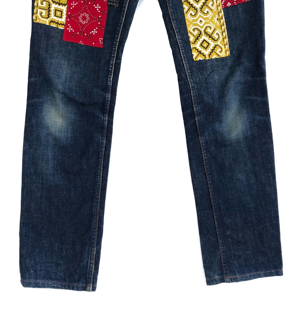Hysteric Glamour × Japanese Brand 🔥Hysteric Glamour Custom Patchwork Slim Fit Jeans Size US 28 / EU 44 - 4 Thumbnail