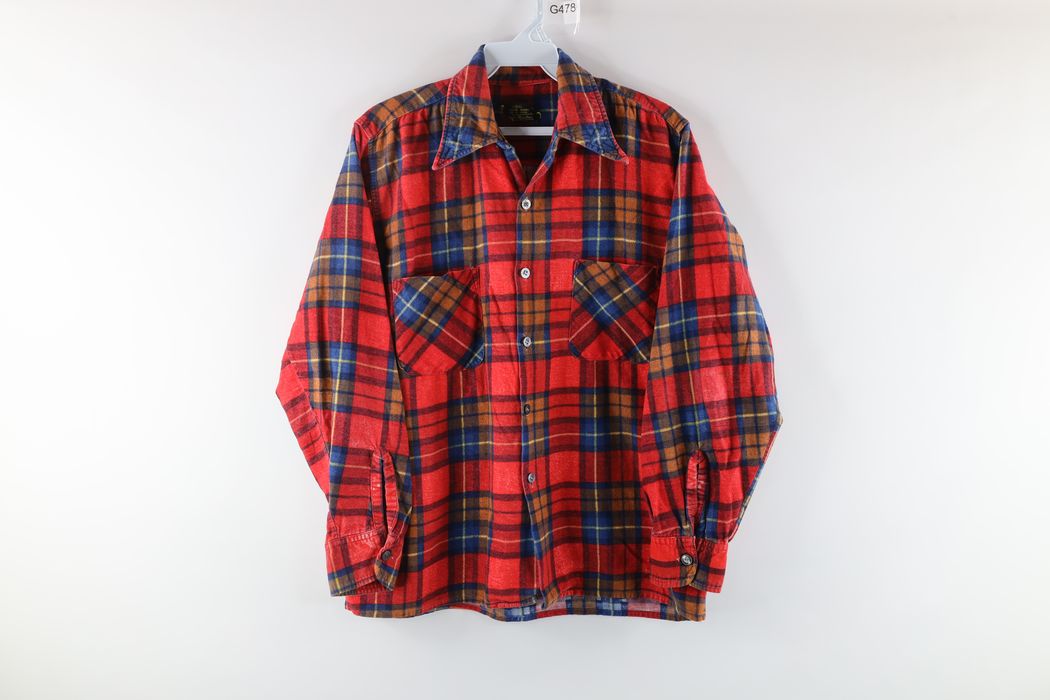 Vintage Vintage 70s Rockabilly Double Pocket Flannel Button Shirt | Grailed