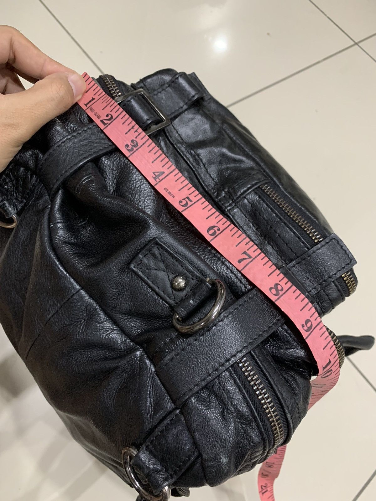 Leather SPECIAL MADE FULLY LEATHER TWO WAYS BAGPACK MESENGGER BAG Size ONE SIZE - 9 Thumbnail