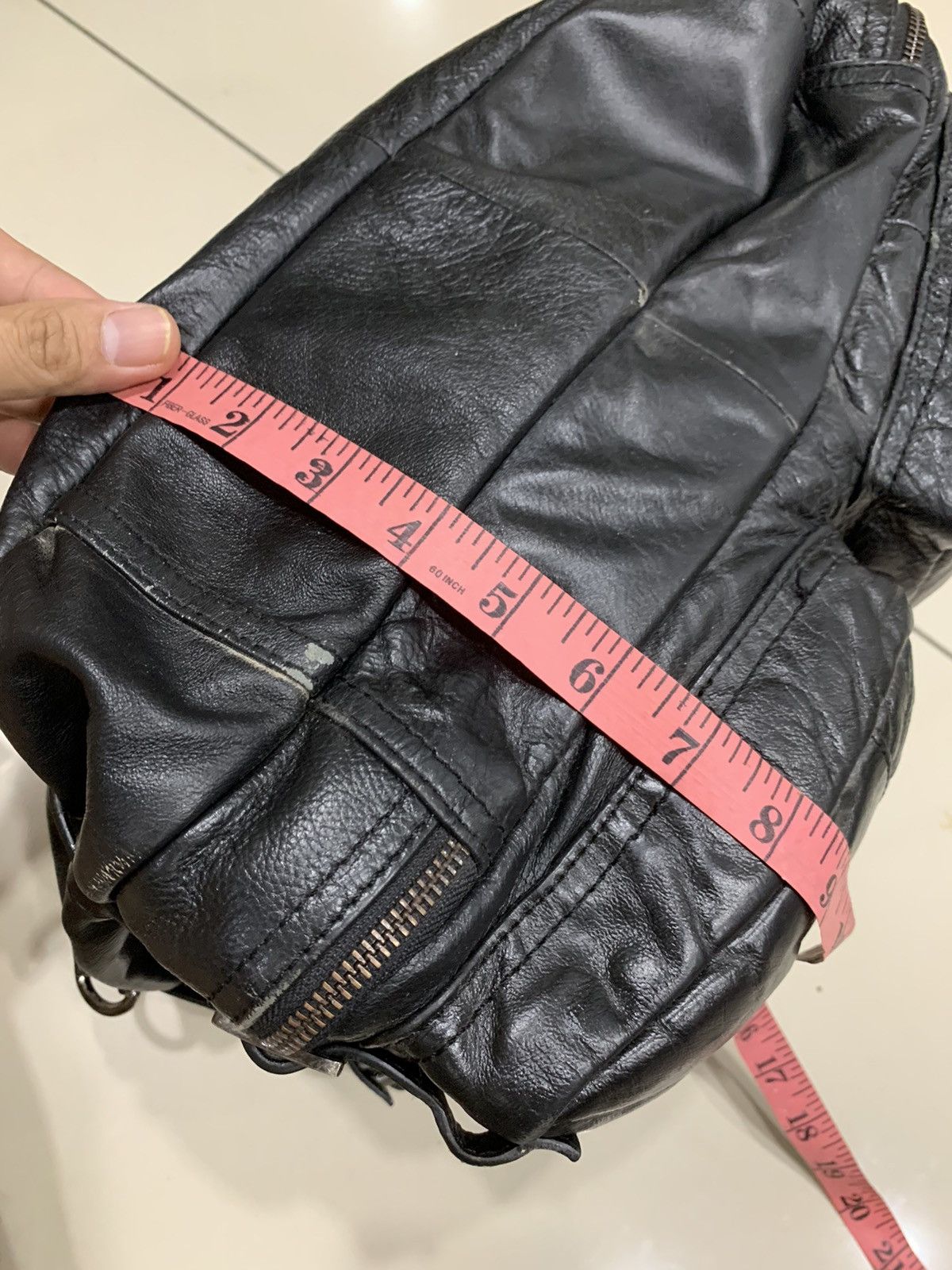 Leather SPECIAL MADE FULLY LEATHER TWO WAYS BAGPACK MESENGGER BAG Size ONE SIZE - 8 Thumbnail