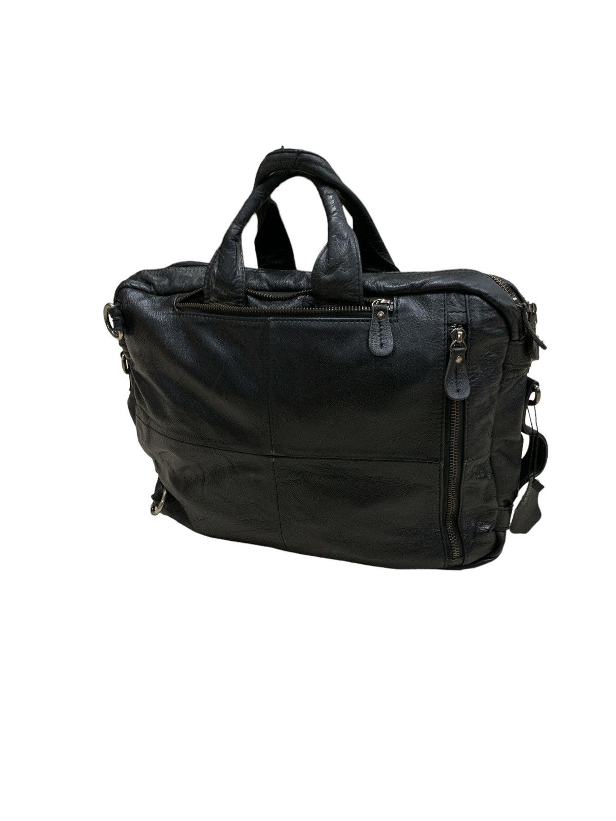 Leather SPECIAL MADE FULLY LEATHER TWO WAYS BAGPACK MESENGGER BAG Size ONE SIZE - 6 Thumbnail