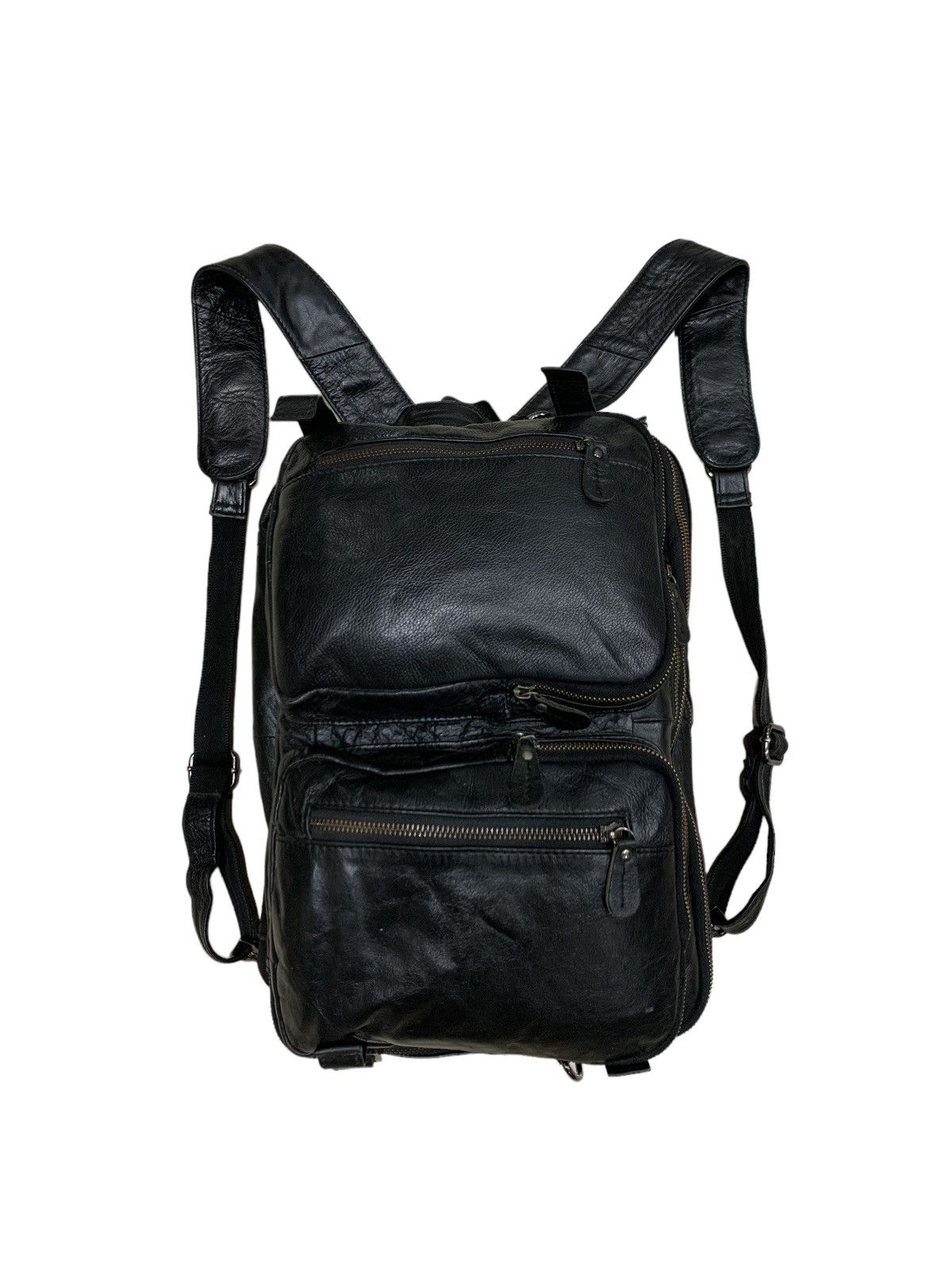 Leather SPECIAL MADE FULLY LEATHER TWO WAYS BAGPACK MESENGGER BAG Size ONE SIZE - 1 Thumbnail