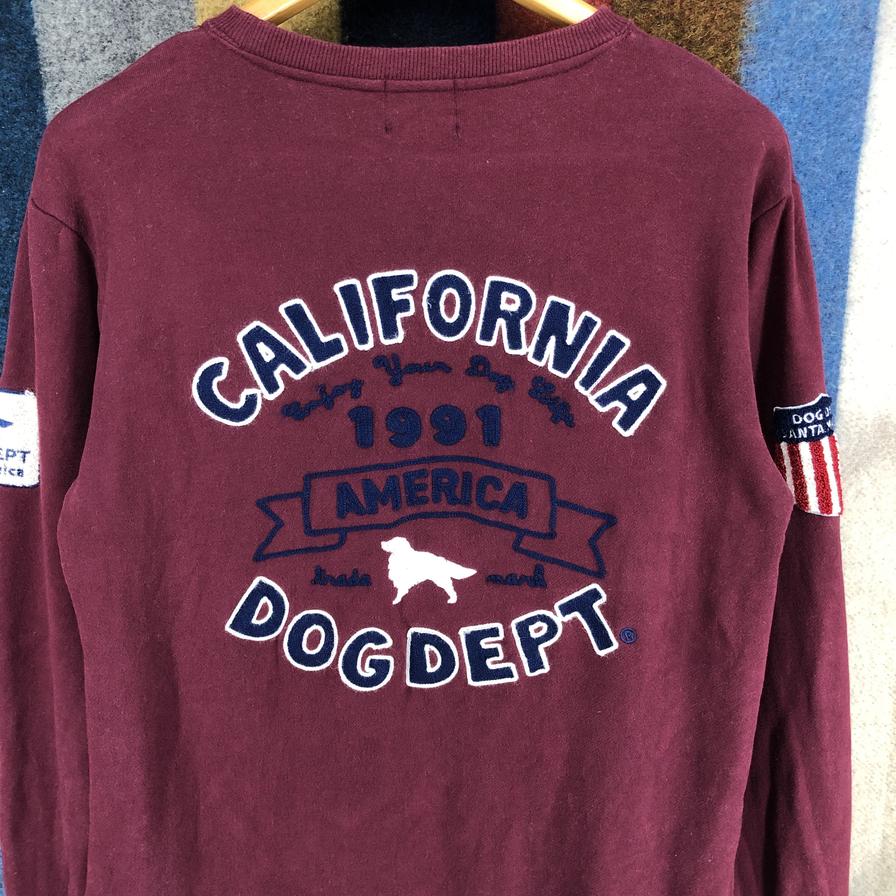 Japanese Brand DOG DEPT Santa Monica Crew Neck Sweatshirt #0332/M Size US S / EU 44-46 / 1 - 2 Thumbnail