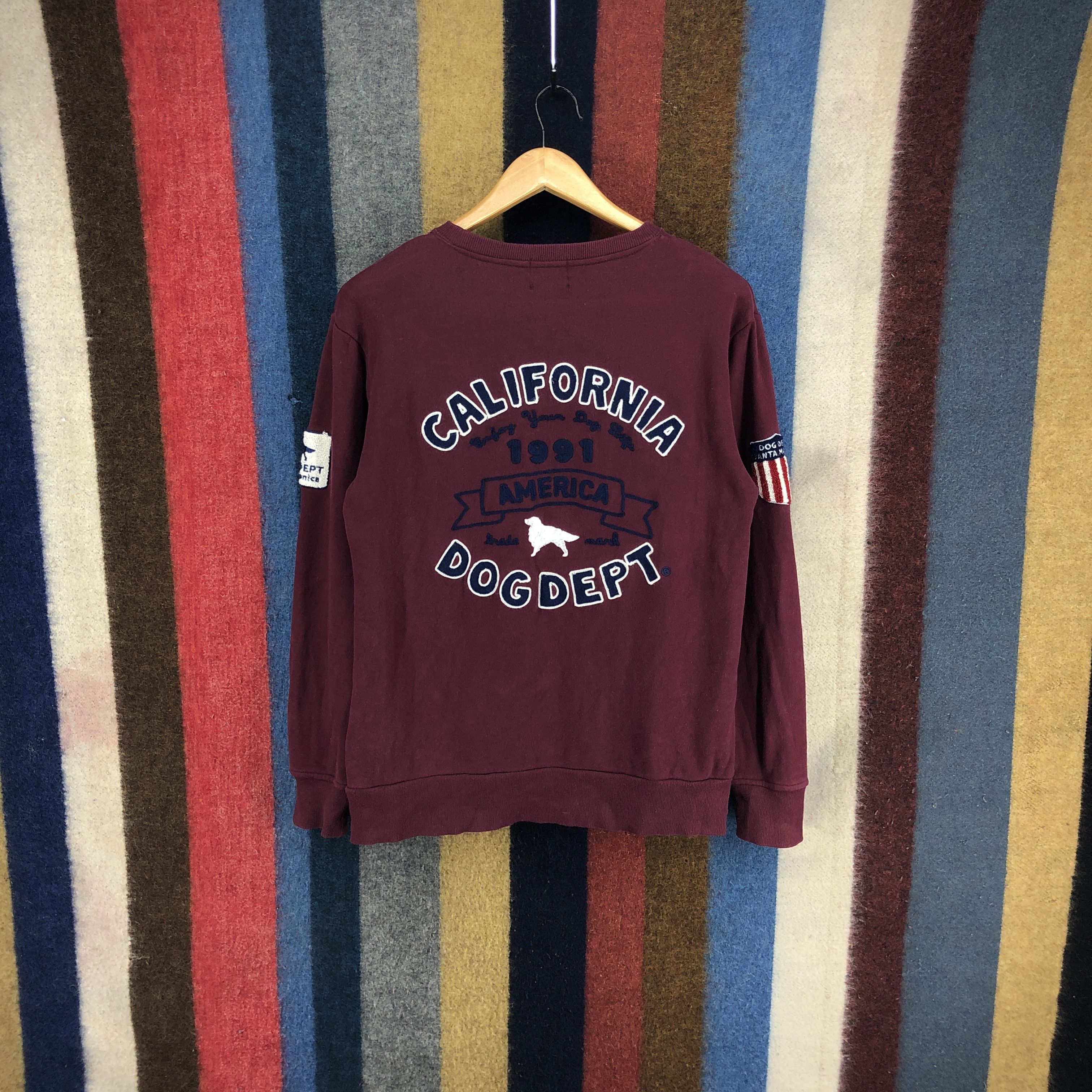 Japanese Brand DOG DEPT Santa Monica Crew Neck Sweatshirt #0332/M Size US S / EU 44-46 / 1 - 1 Thumbnail