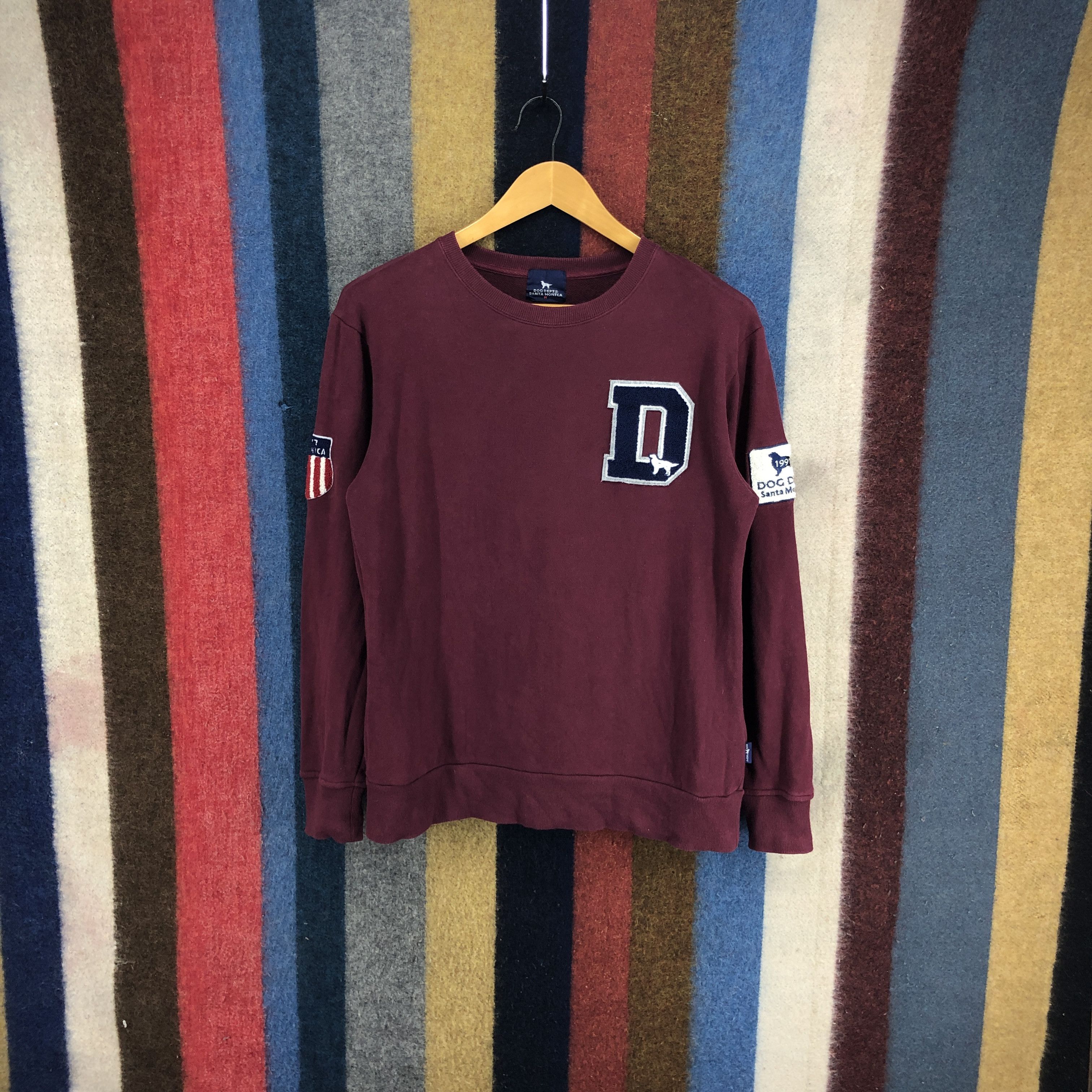 Japanese Brand DOG DEPT Santa Monica Crew Neck Sweatshirt #0332/M Size US S / EU 44-46 / 1 - 3 Thumbnail