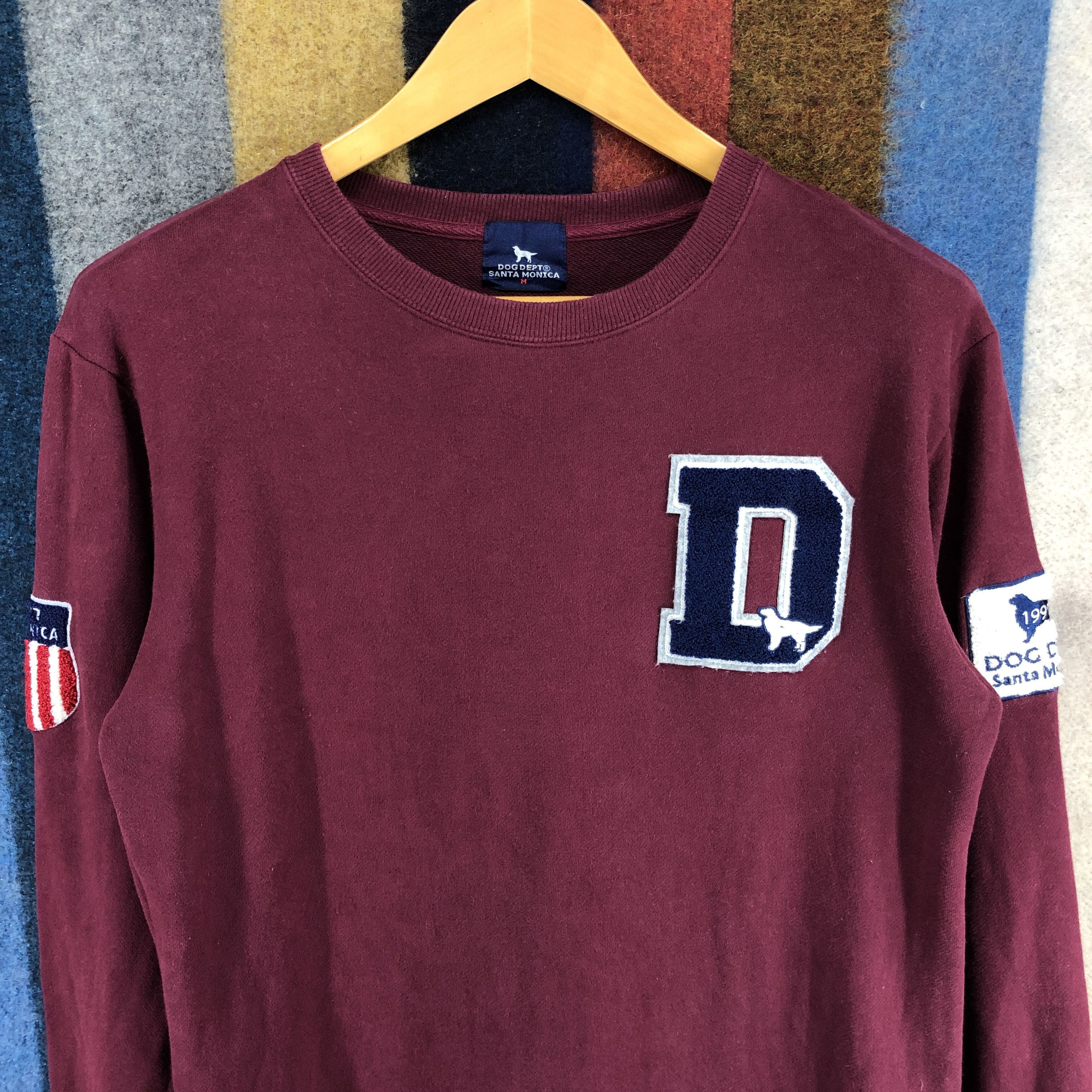 Japanese Brand DOG DEPT Santa Monica Crew Neck Sweatshirt #0332/M Size US S / EU 44-46 / 1 - 4 Thumbnail