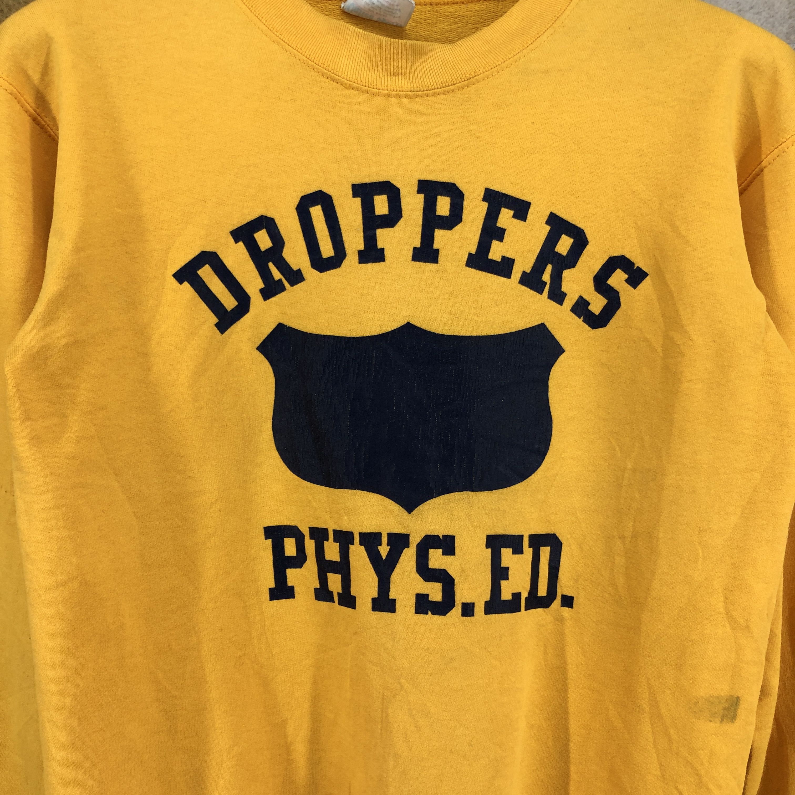 Vintage 90s DROPPERS PHYS.ED. by United Sports Sweatshirt #0727/AF Size US S / EU 44-46 / 1 - 2 Thumbnail