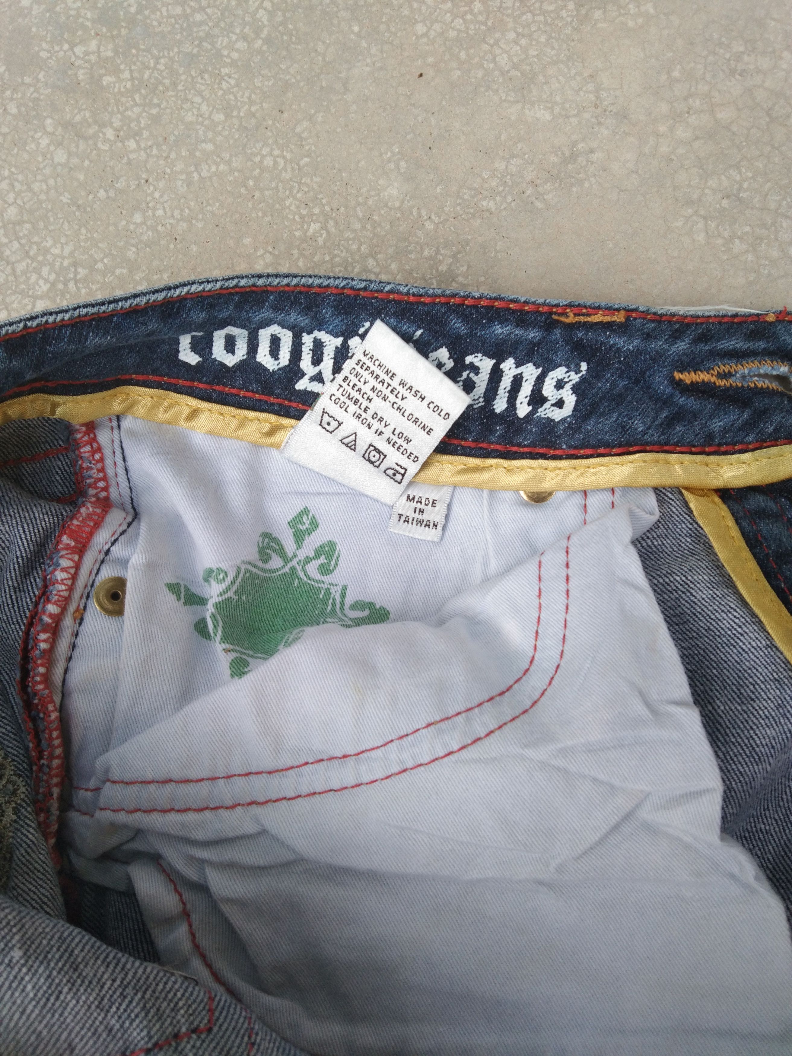 Coogi Vintage Flared Coogi Chains Embroidered Boot Cut Jeans 29x32 Size US 29 - 11 Thumbnail