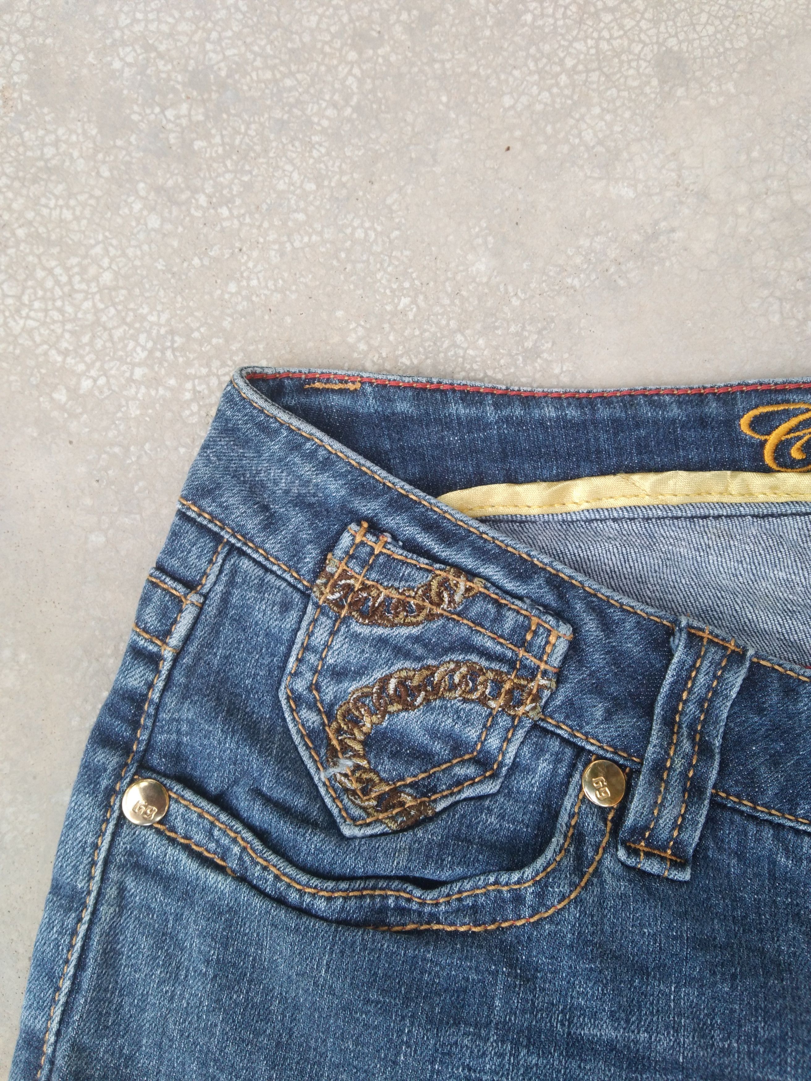 Coogi Vintage Flared Coogi Chains Embroidered Boot Cut Jeans 29x32 Size US 29 - 6 Thumbnail