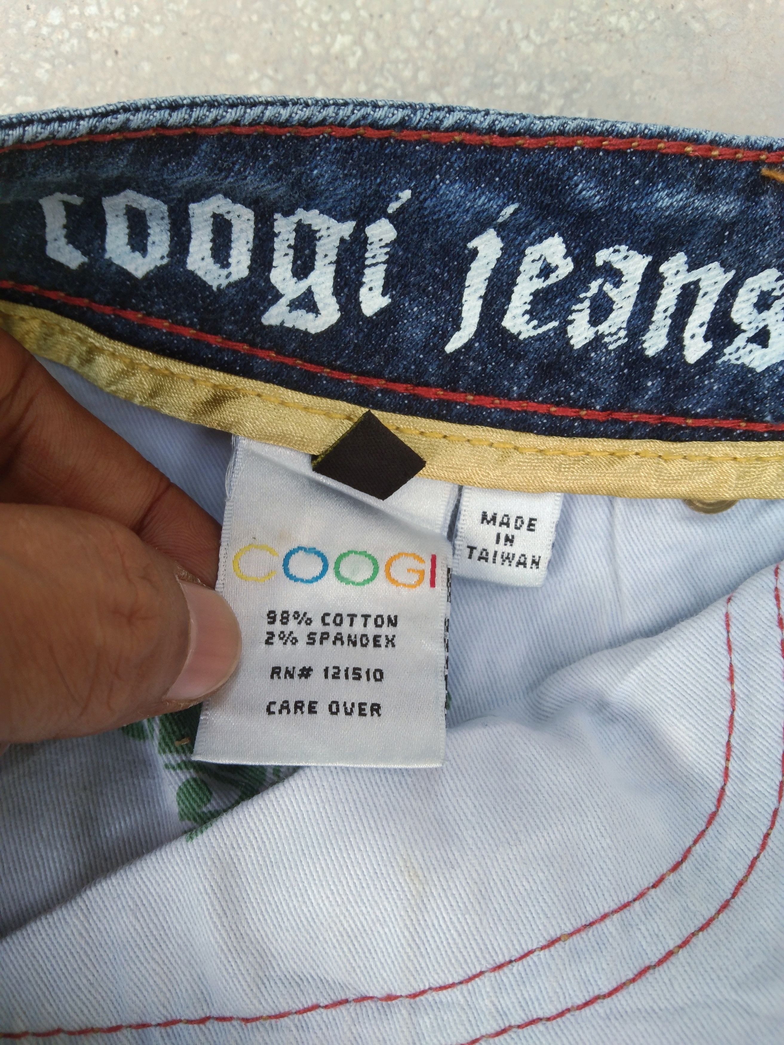 Coogi Vintage Flared Coogi Chains Embroidered Boot Cut Jeans 29x32 Size US 29 - 9 Thumbnail