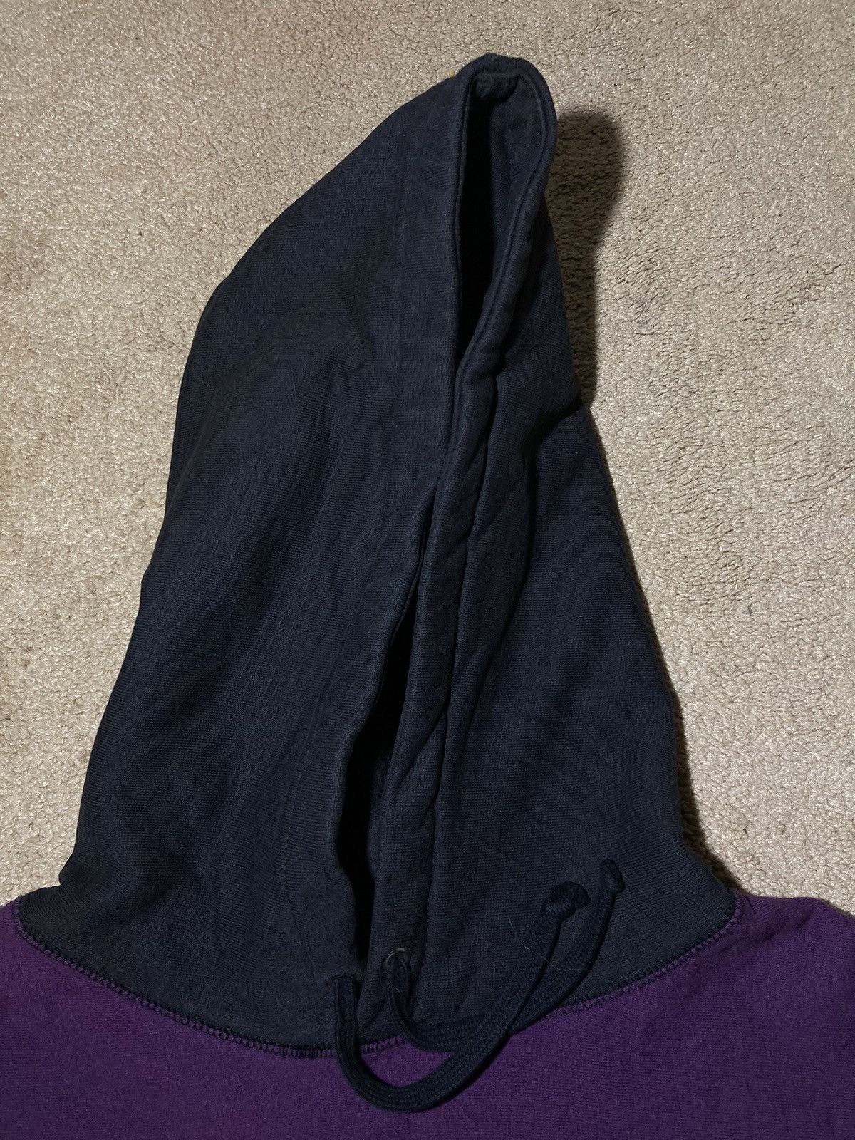 Supreme FW12 Supreme Split Royal Purple Black Sweater XL 2012 Script Size US XL / EU 56 / 4 - 5 Thumbnail