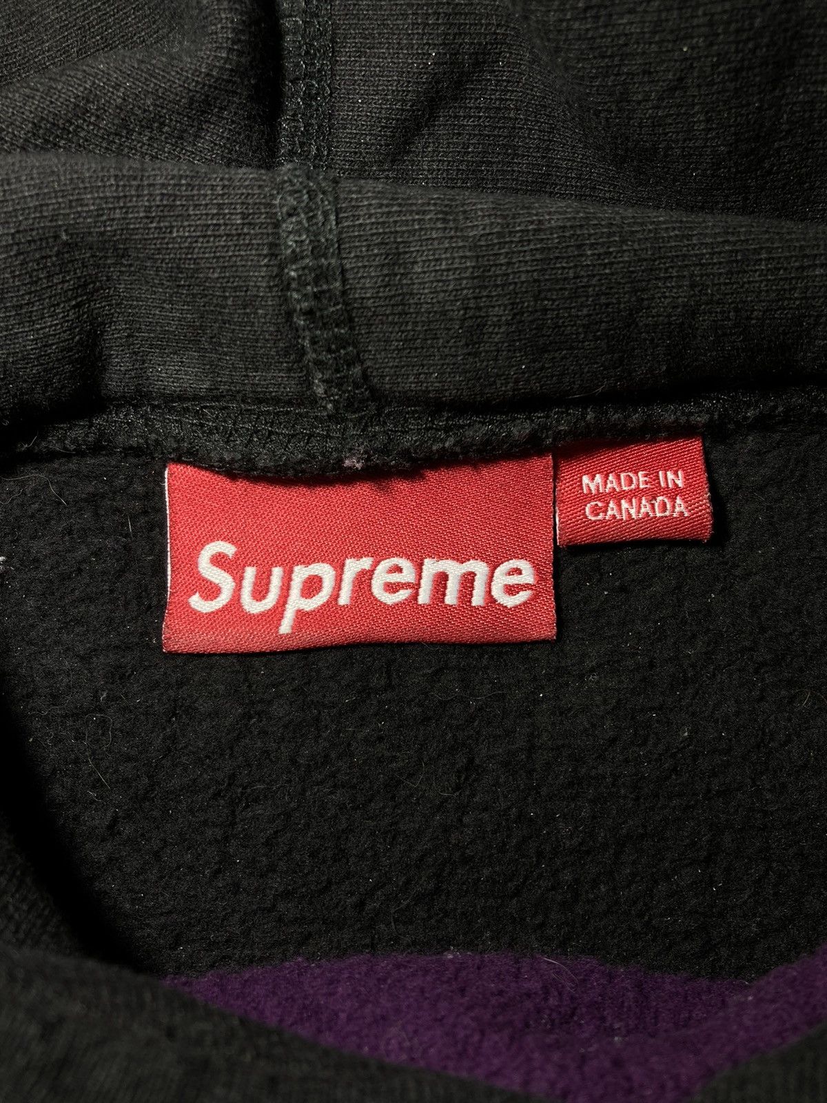 Supreme FW12 Supreme Split Royal Purple Black Sweater XL 2012 Script Size US XL / EU 56 / 4 - 6 Thumbnail
