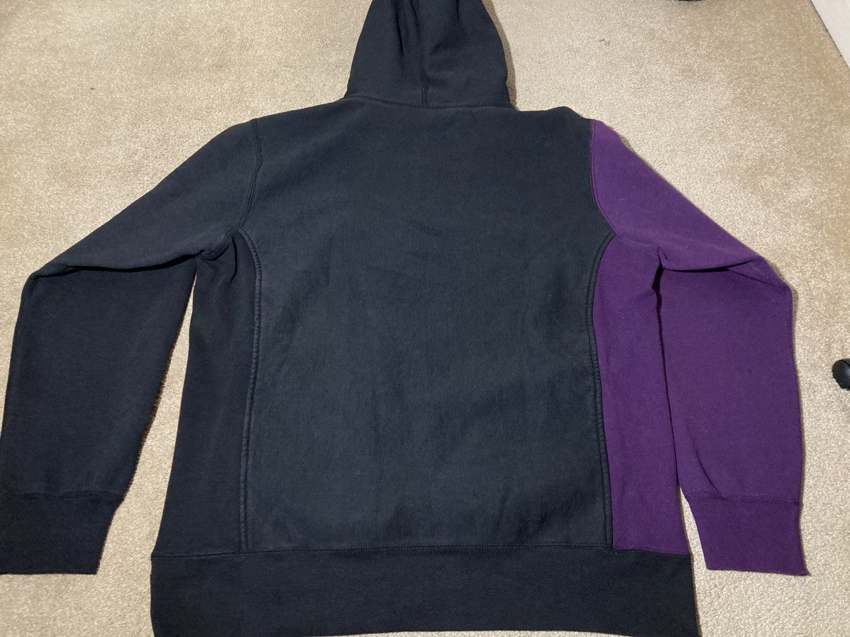 Supreme FW12 Supreme Split Royal Purple Black Sweater XL 2012 Script Size US XL / EU 56 / 4 - 10 Thumbnail