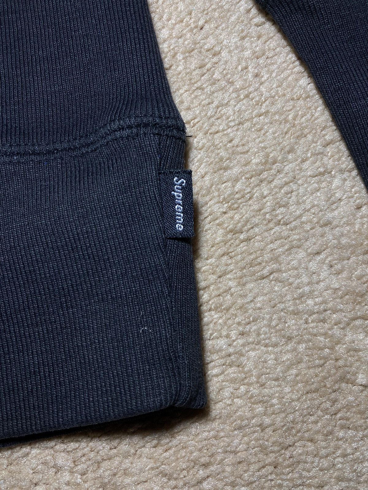 Supreme FW12 Supreme Split Royal Purple Black Sweater XL 2012 Script Size US XL / EU 56 / 4 - 8 Thumbnail