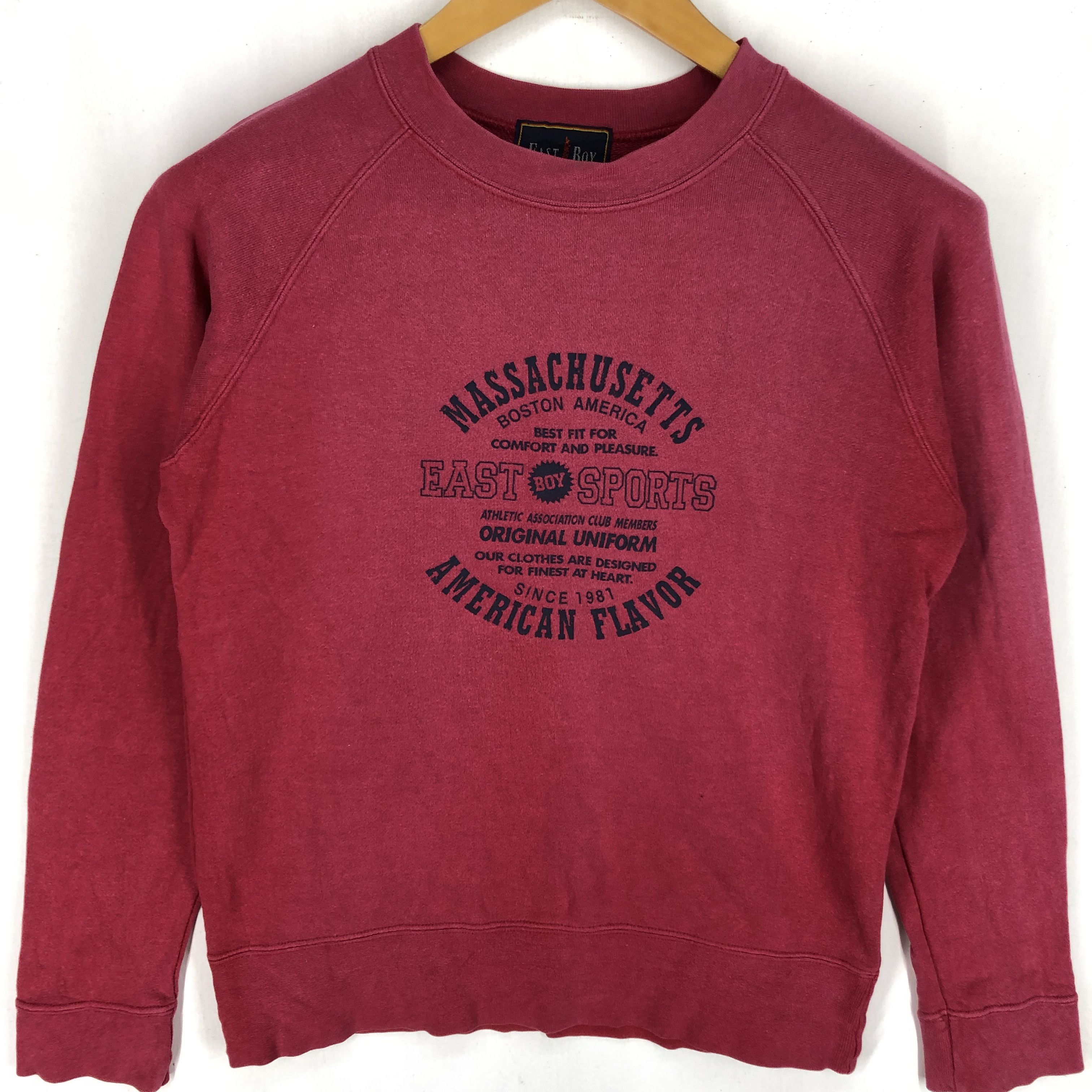 Japanese Brand EAST BOY SPORT Massachusetts Crew Neck Sweatshirt #2551-90 Size US S / EU 44-46 / 1 - 3 Thumbnail