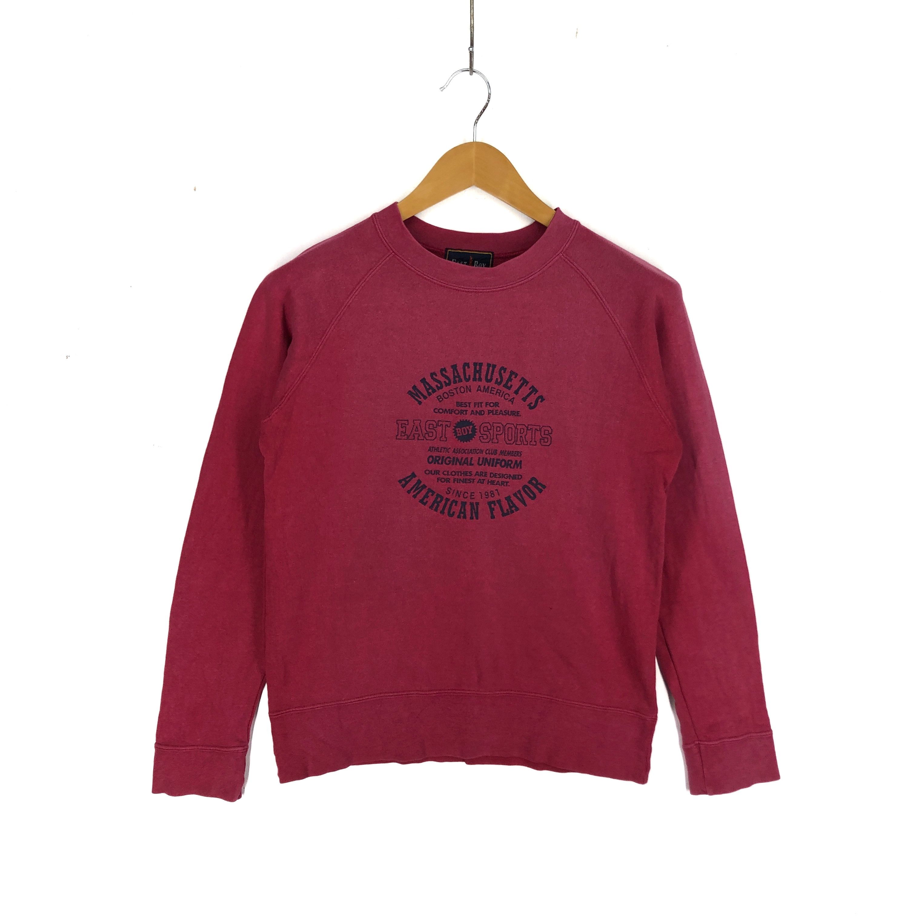 Japanese Brand EAST BOY SPORT Massachusetts Crew Neck Sweatshirt #2551-90 Size US S / EU 44-46 / 1 - 1 Thumbnail