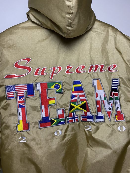 Supreme team best sale puffy jacket