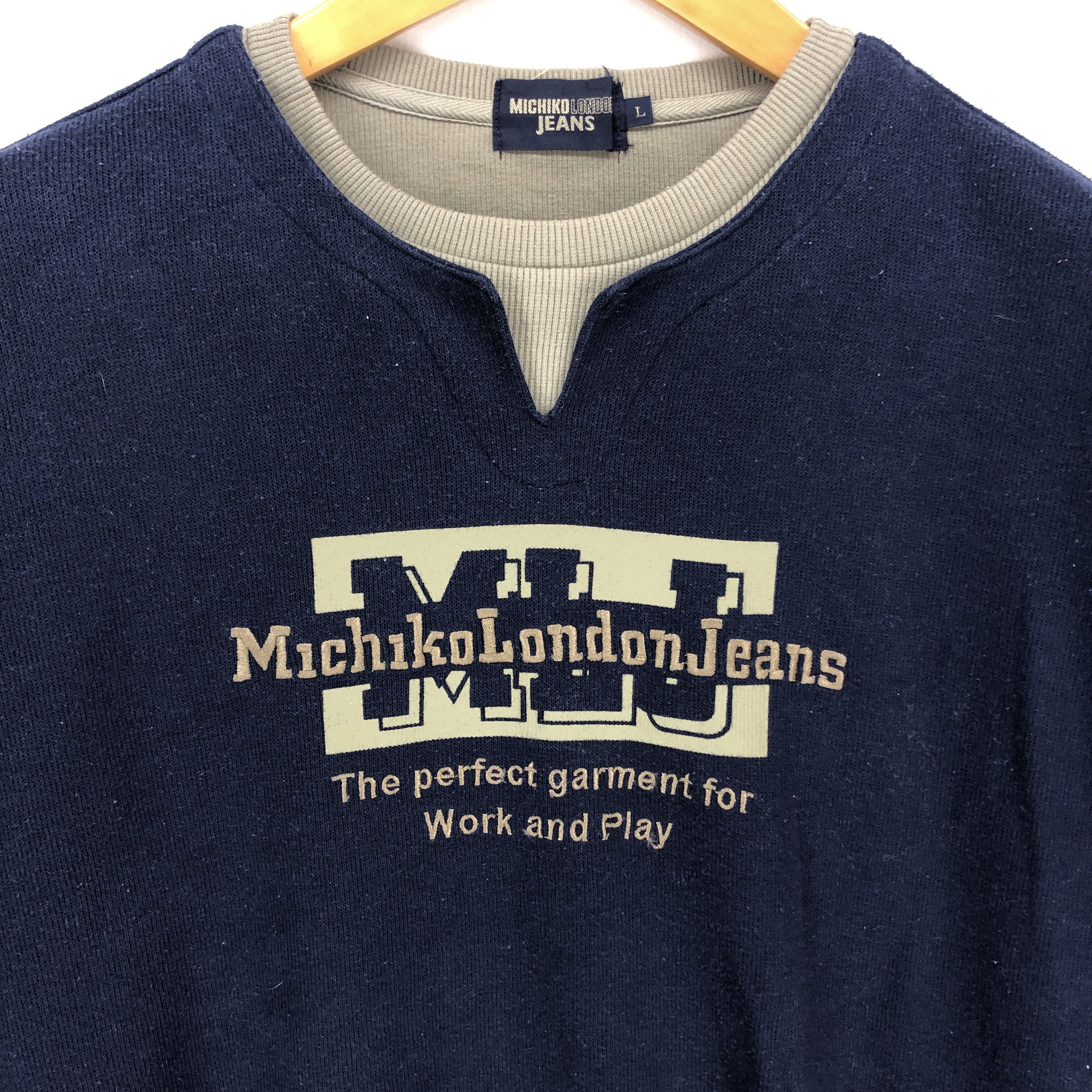 Michiko Koshino London MICHIKO LONDON JEANS Crew Neck Sweatshirt #1439-52 Size US L / EU 52-54 / 3 - 2 Thumbnail