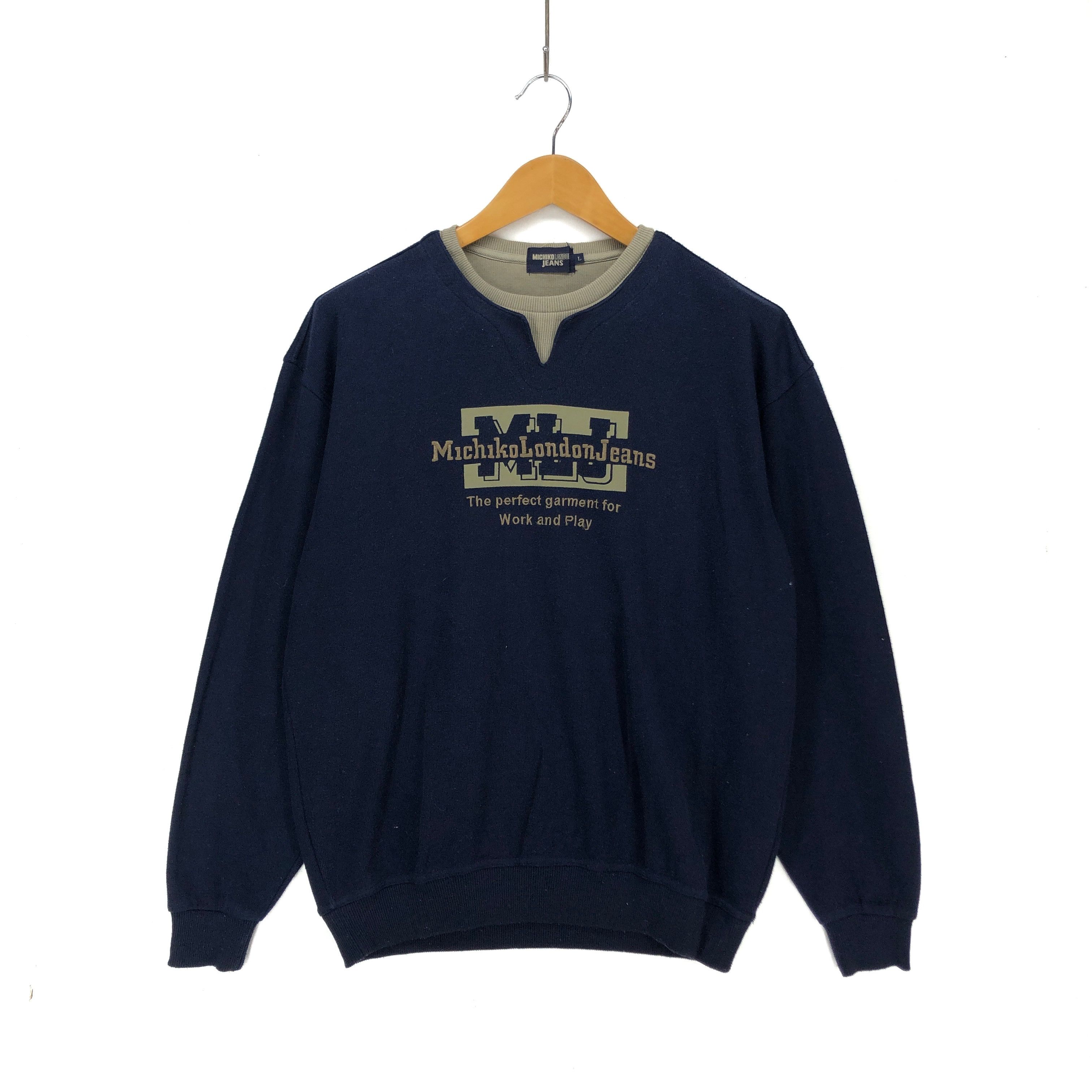 Michiko Koshino London MICHIKO LONDON JEANS Crew Neck Sweatshirt #1439-52 Size US L / EU 52-54 / 3 - 1 Thumbnail