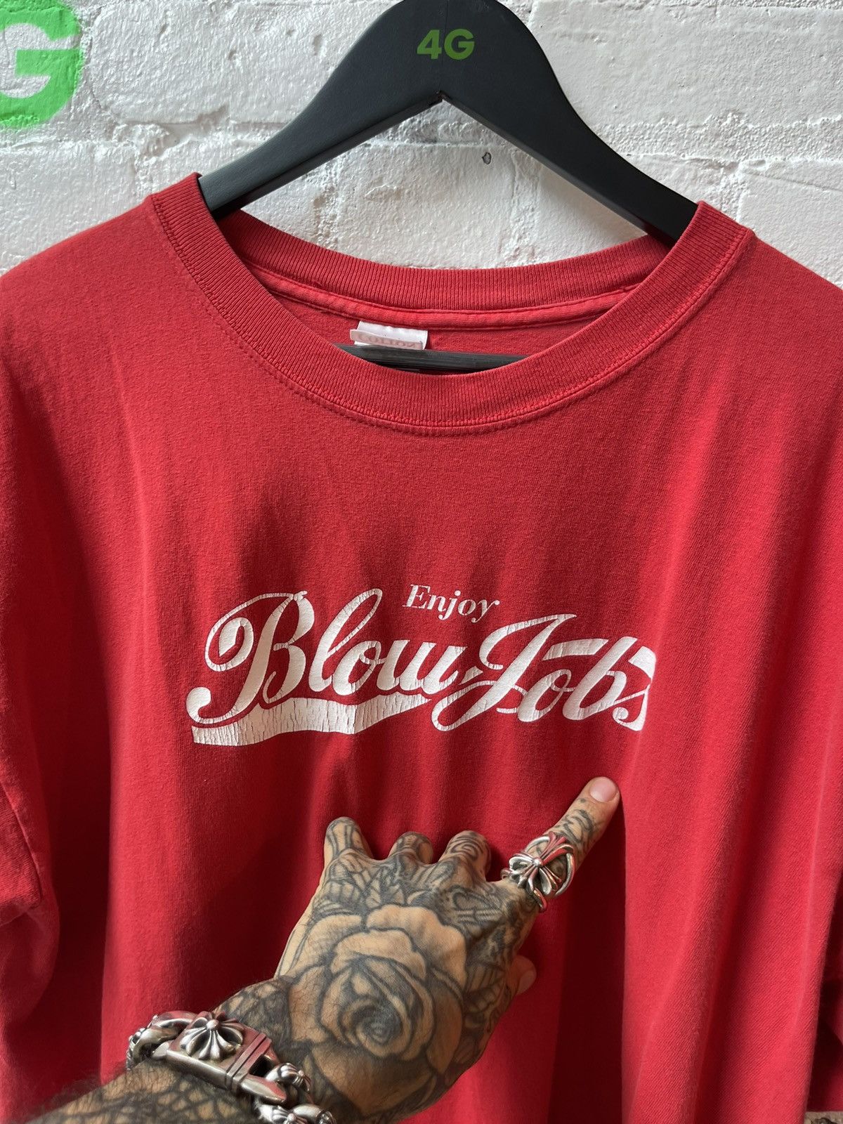 Vintage Vintage ENJOY BLOWJOBS Sex Porn Shirt XXX Size US XL / EU 56 / 4 - 2 Thumbnail