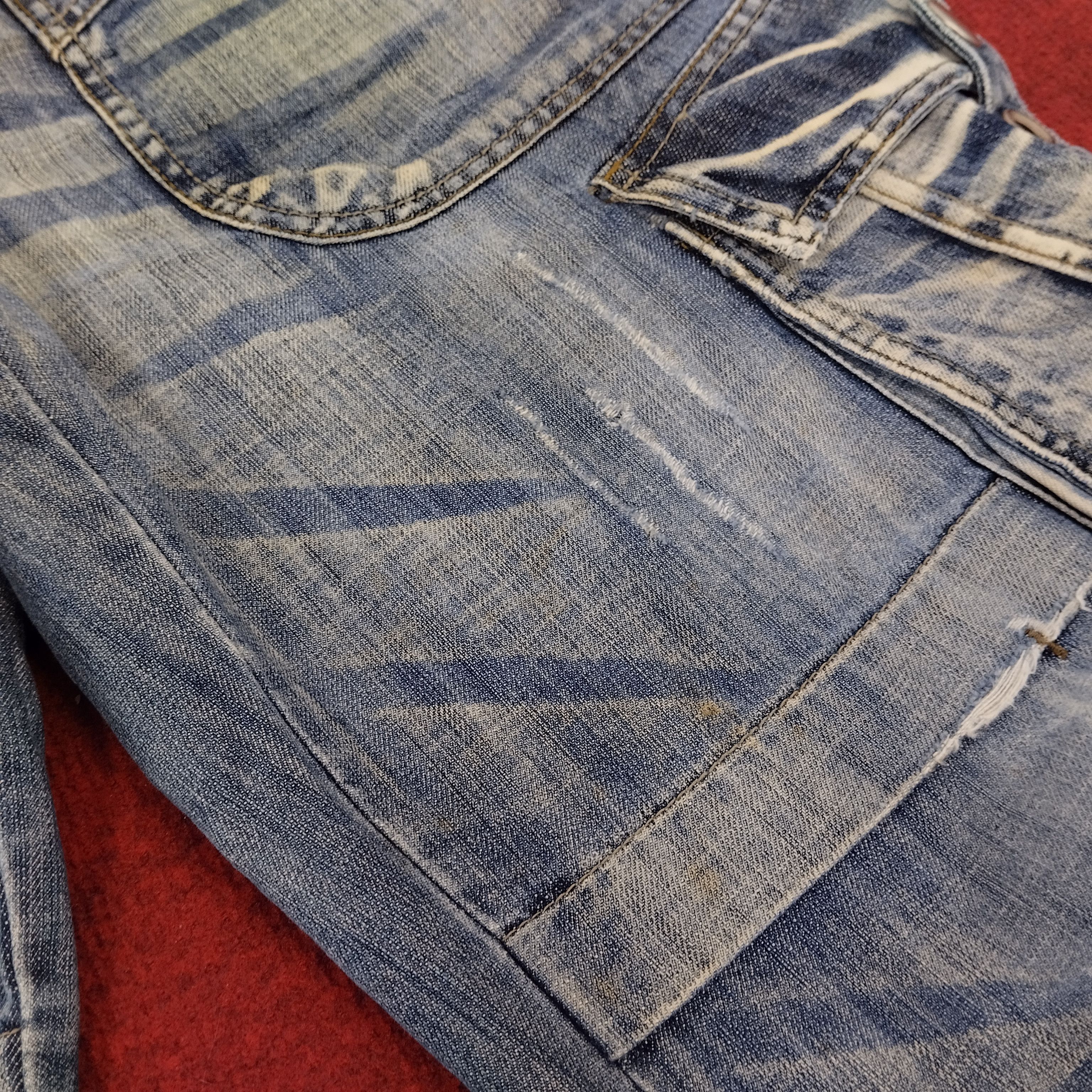 Designer Blue Luis Multipocket Military Style Denim Jeans Size US 34 / EU 50 - 13 Thumbnail