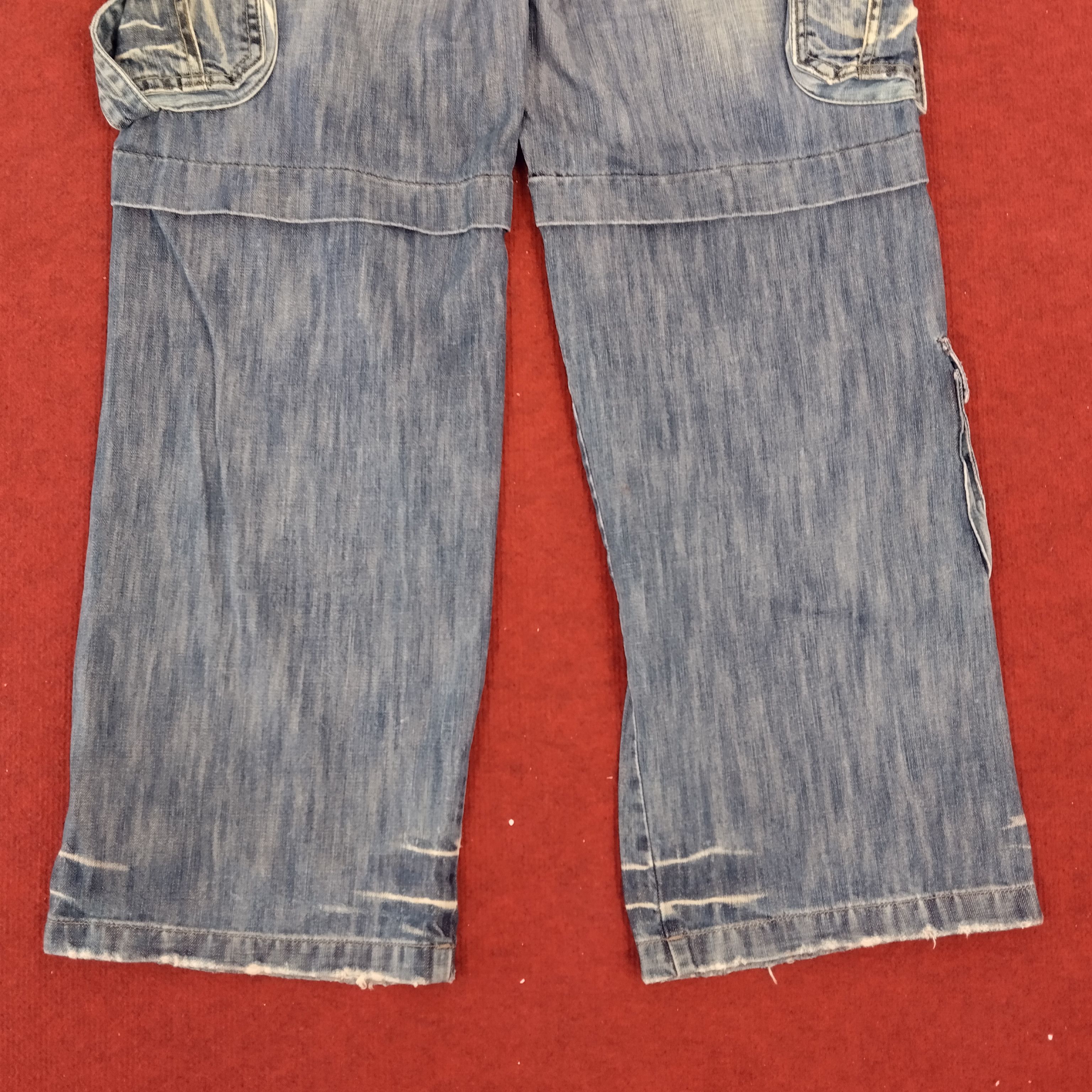 Designer Blue Luis Multipocket Military Style Denim Jeans Size US 34 / EU 50 - 5 Thumbnail