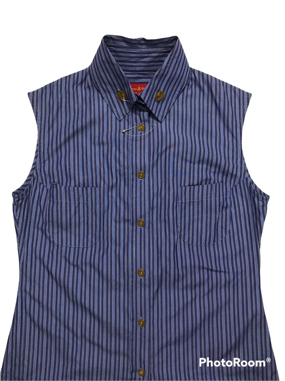 Vivienne Westwood 💥FinalDrop⏰Vivienne Weatwood Stripe Shirt Size S / US 4 / IT 40 - 5 Thumbnail