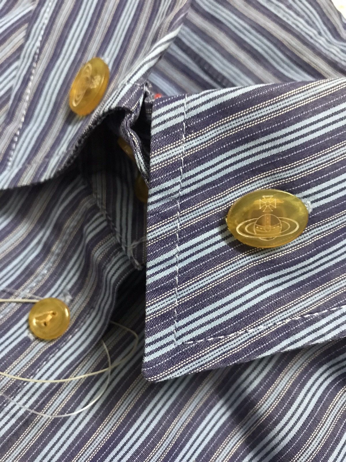 Vivienne Westwood 💥FinalDrop⏰Vivienne Weatwood Stripe Shirt Size S / US 4 / IT 40 - 7 Thumbnail