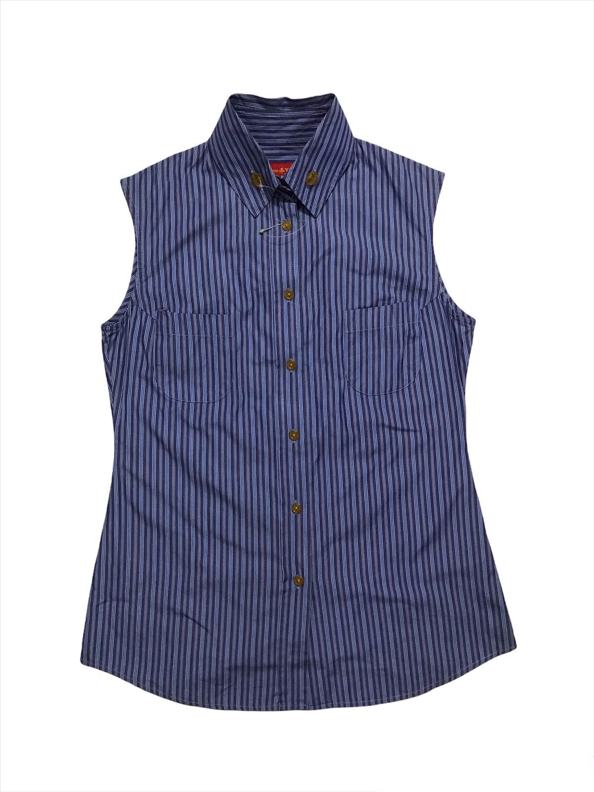 Vivienne Westwood 💥FinalDrop⏰Vivienne Weatwood Stripe Shirt Size S / US 4 / IT 40 - 6 Thumbnail