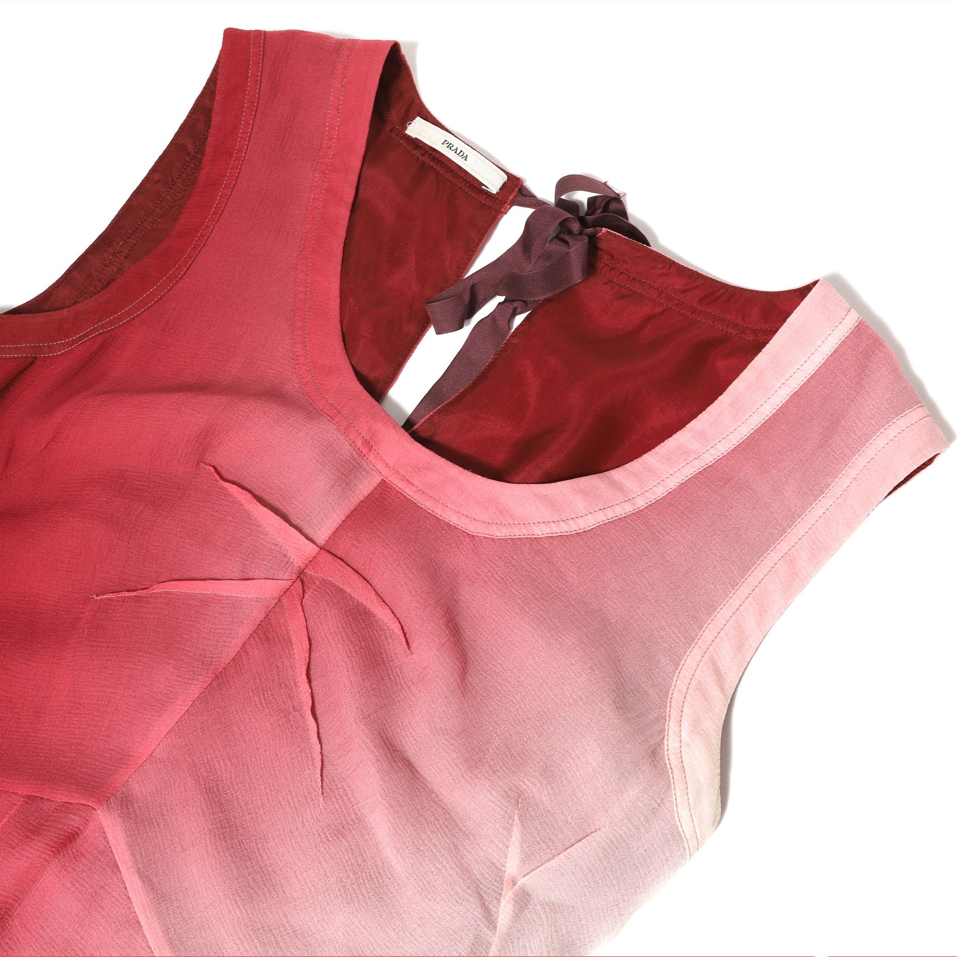 Prada Gradient Dyed Silk Dress Size ONE SIZE - 3 Thumbnail